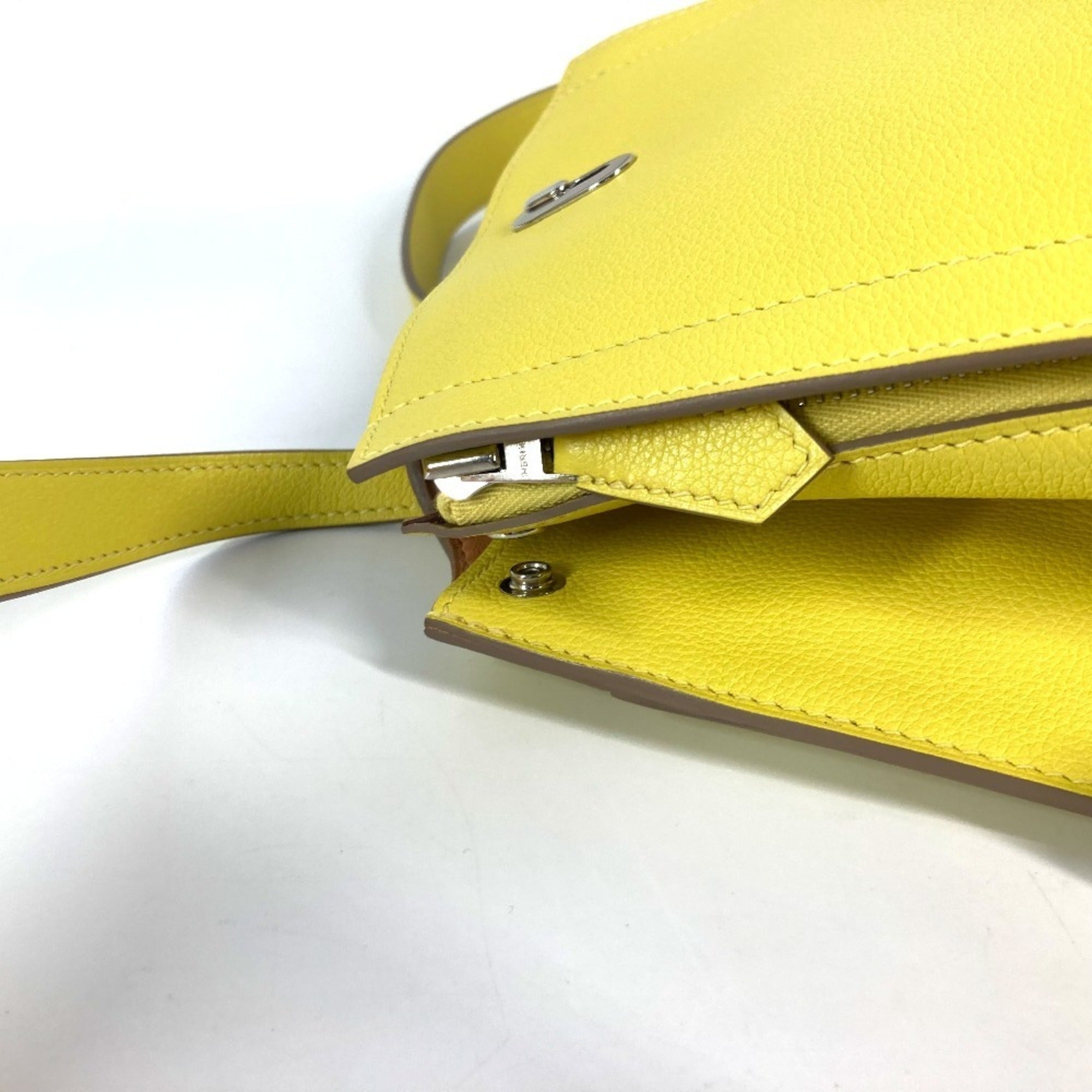 Hermes Yellow Leather Backpack (Pre-Owned)