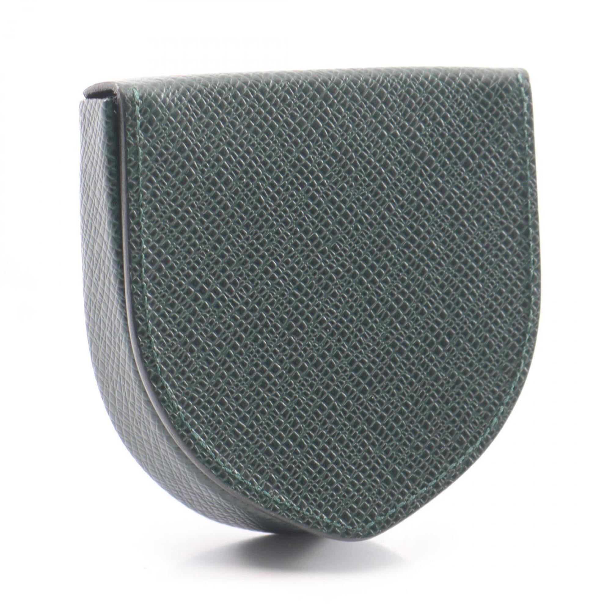 Louis Vuitton Taiga Episea Green Taiga Leather Coin Purse/Coin Case (Pre-Owned)