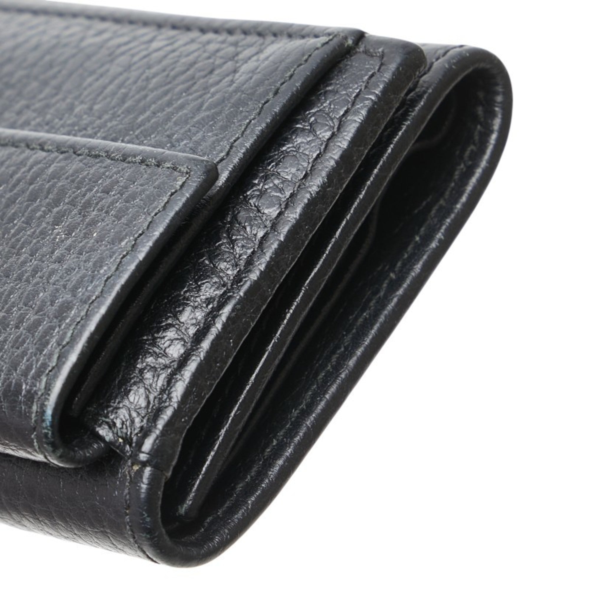 Gucci Black Leather Wallet (Tri-Fold) (Pre-Owned)