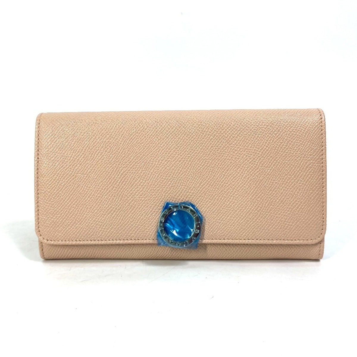 Bvlgari Light Pink Leather Long Wallet (Bi-Fold) (Pre-Owned)