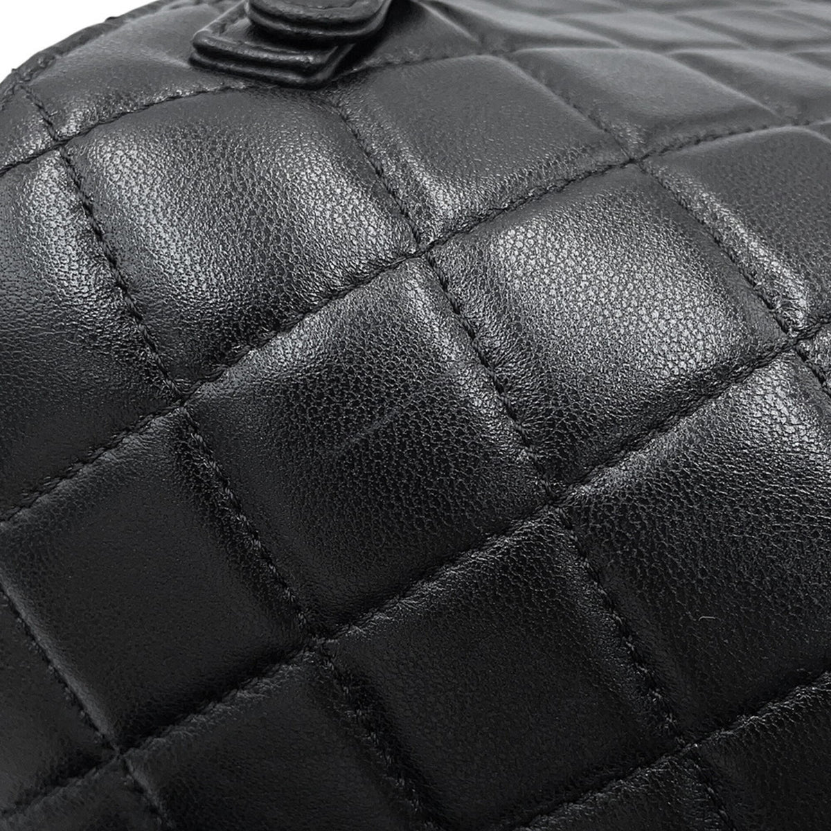 Chanel Matelasse Black Mesh Leather Backpack (Pre-Owned)