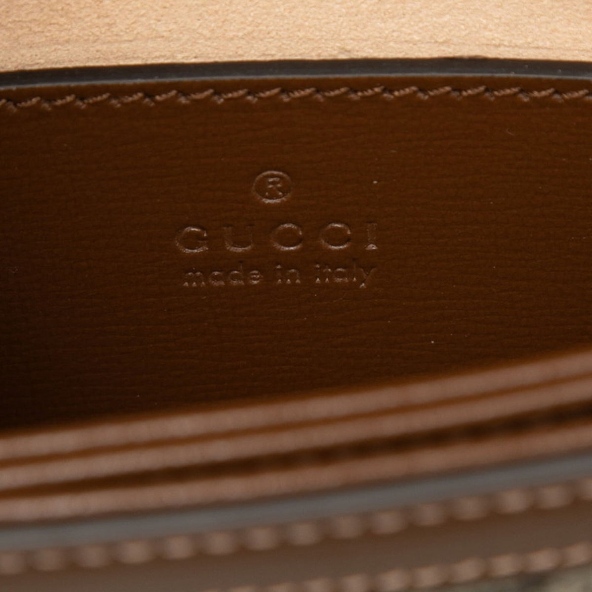 Gucci Beige Brown Pvc Leather Fanny Pack (Pre-Owned)