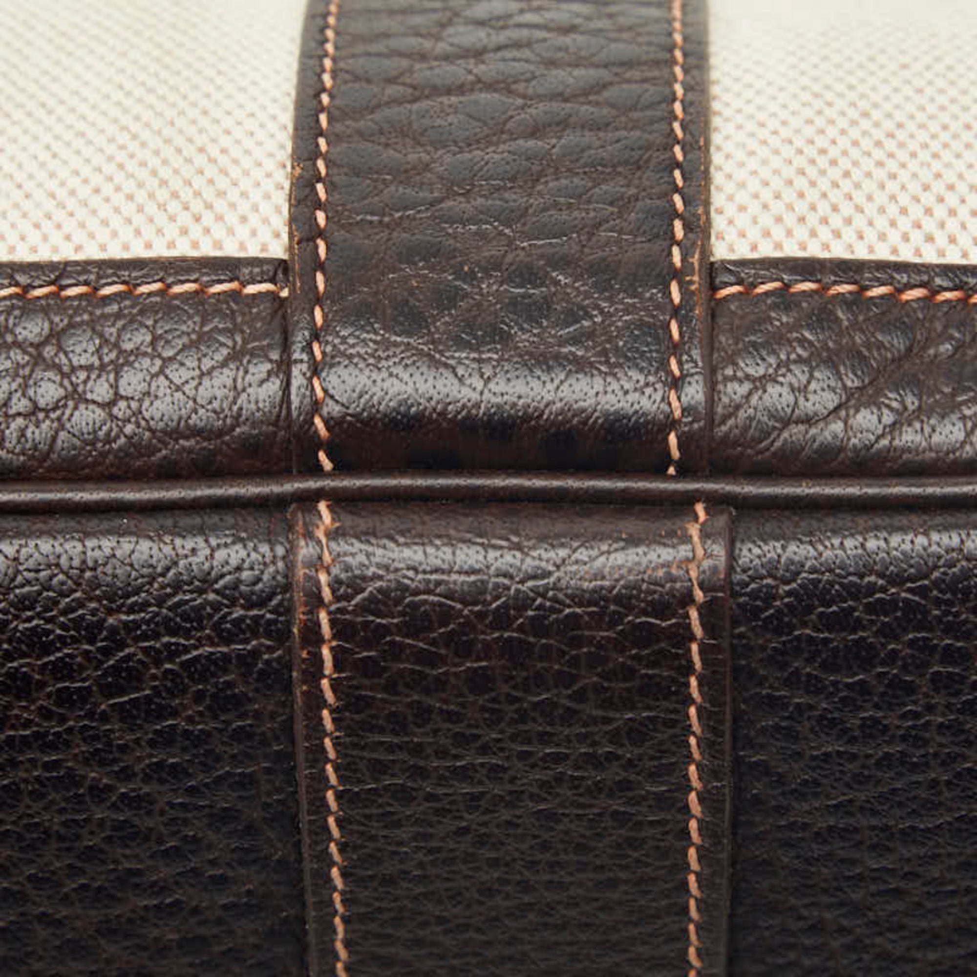 Hermes Brown Marron Toile H Canvas Leather Tote Bag (Pre-Owned)
