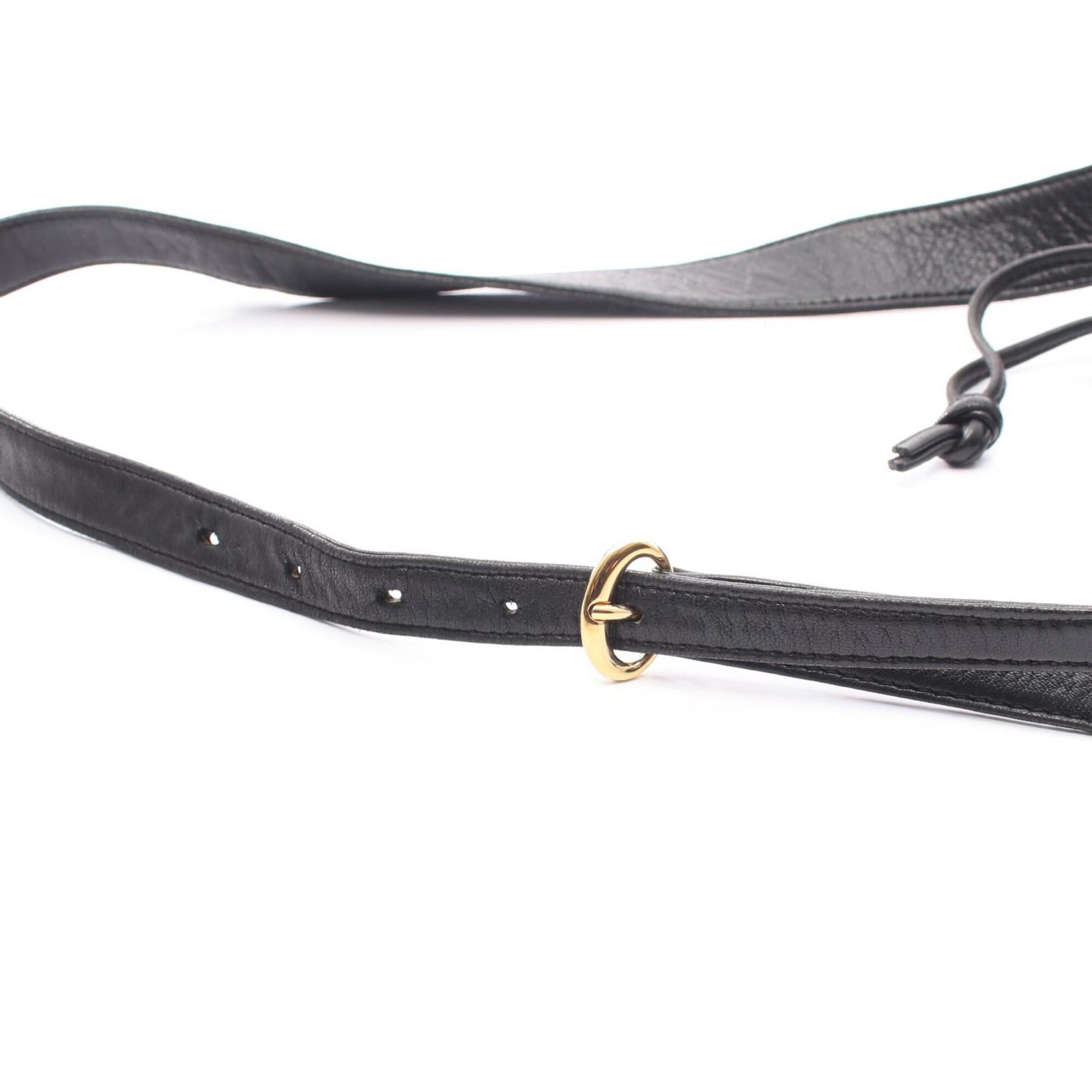 Loewe Black Leather Handbag Shoulder Bag (Pre-Owned)