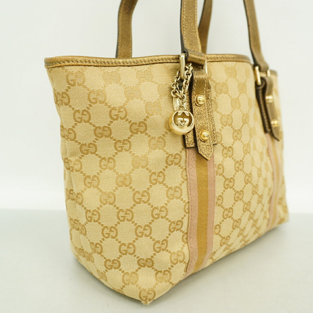 Gucci Beige Canvas Tote Bag (Pre-Owned)