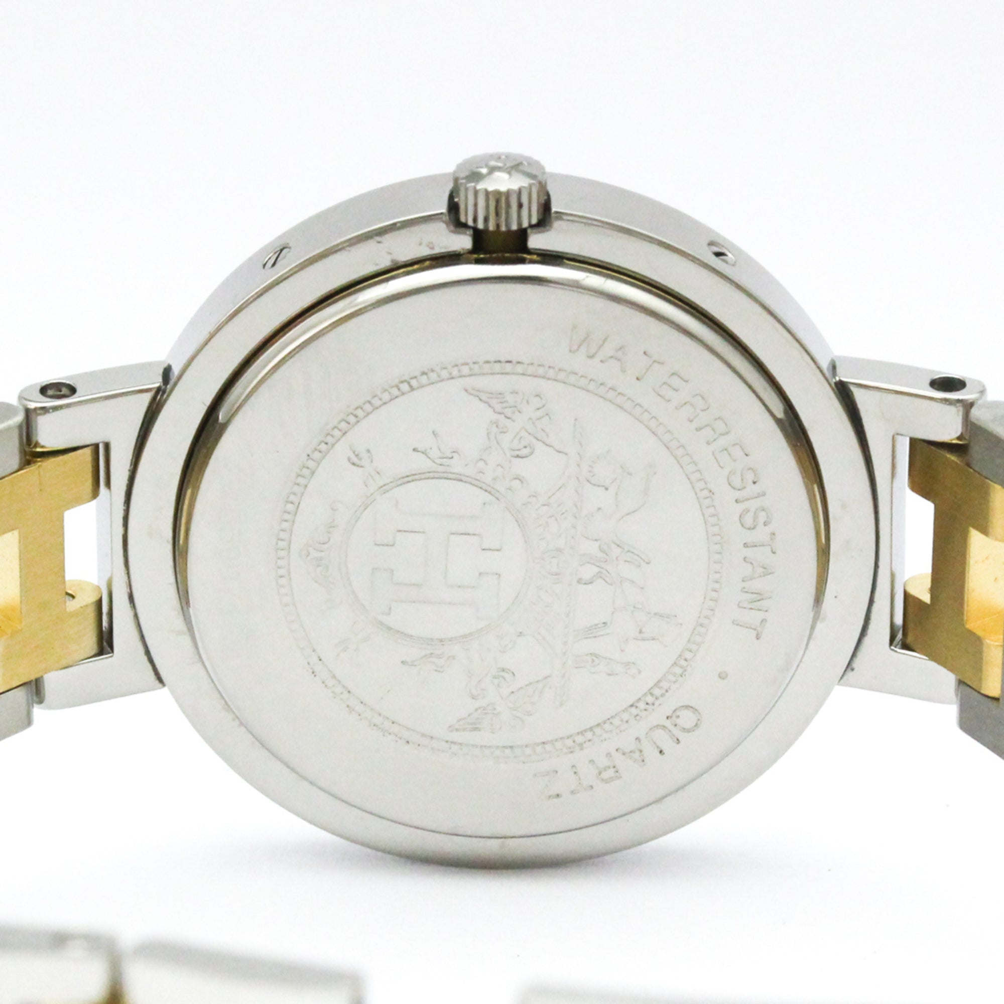 Hermes Clipper Quartz Watch Stainless Steel With Plated Metal Watch (Pre-Owned)