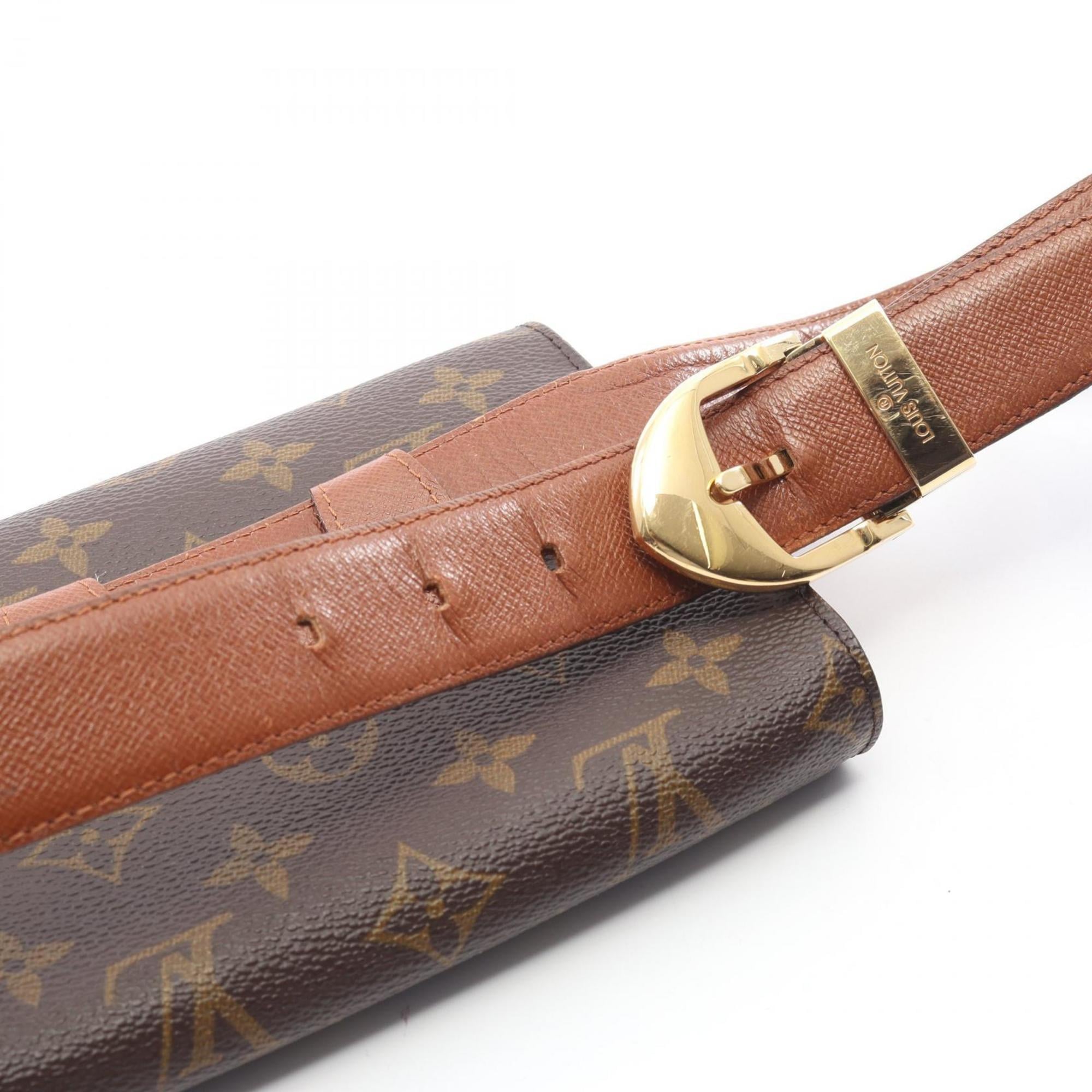 Louis Vuitton Brown Monogram Coated Canvas Leather Fanny Pack Sling Bag (Pre-Owned)