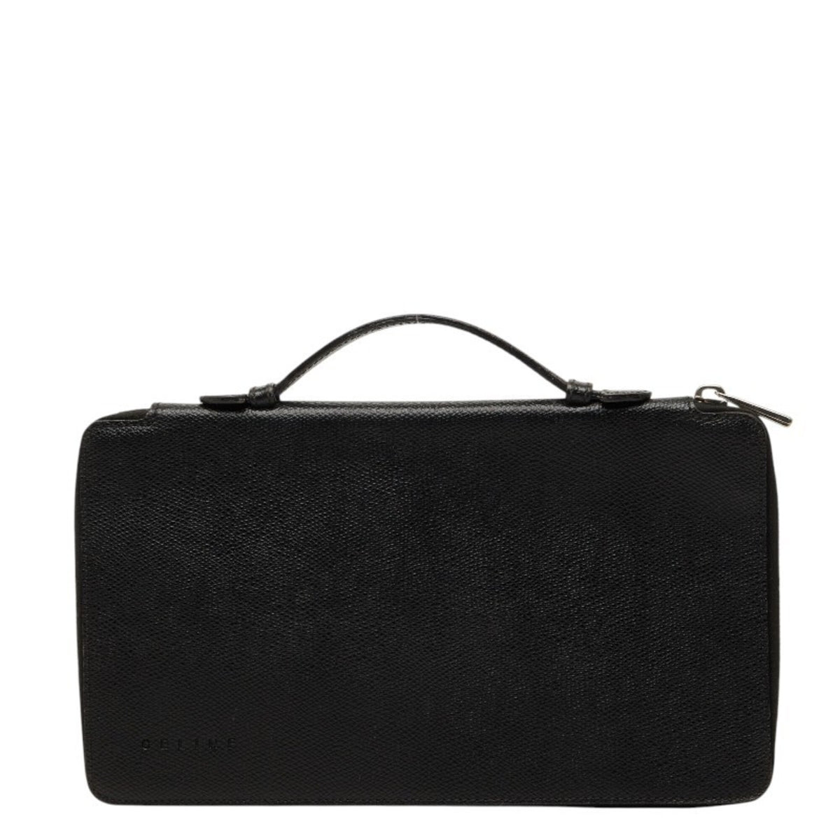 Celine Black Pvc Leather Long Wallet (Bi-Fold) (Pre-Owned)