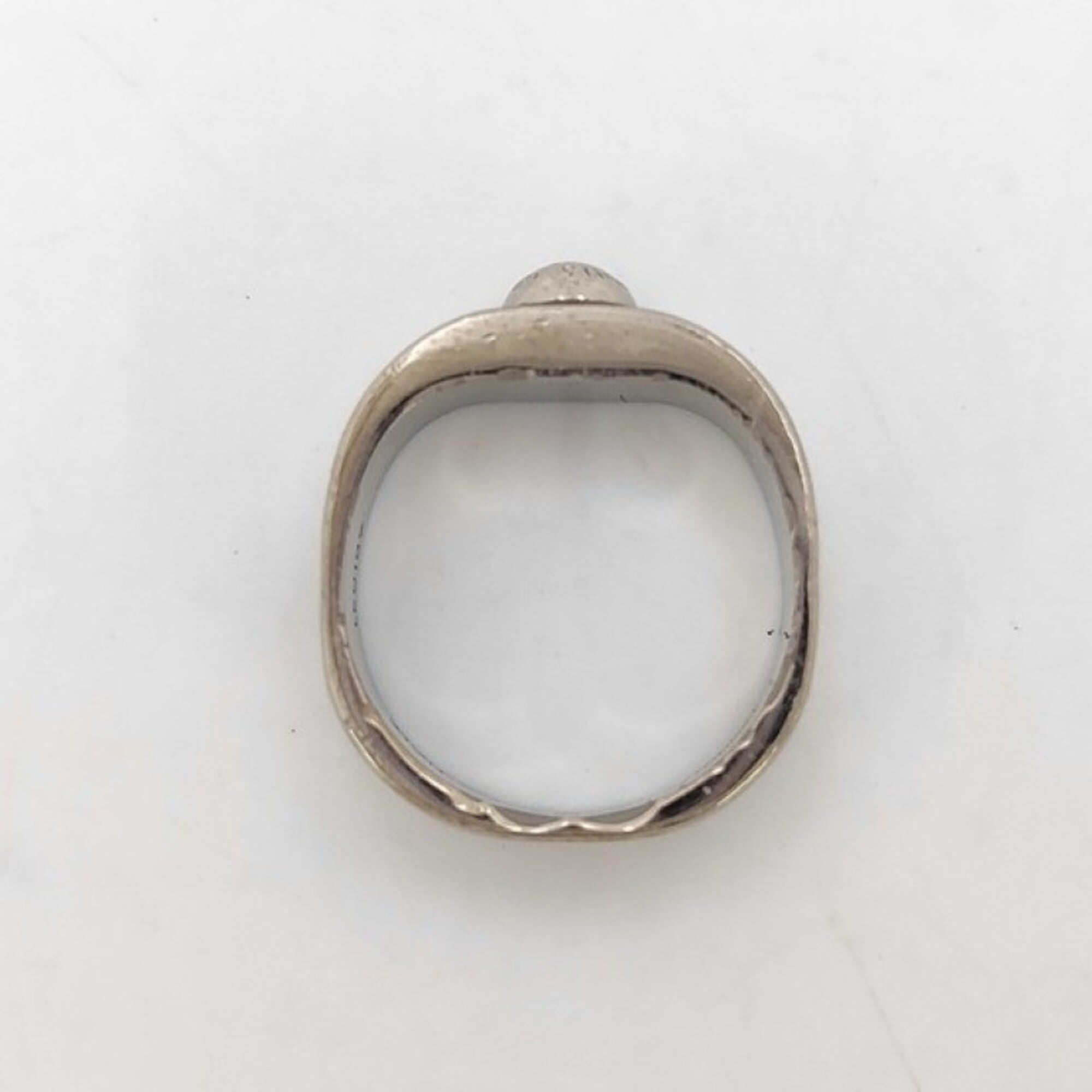 Louis Vuitton Silver Metal Band Ring (Pre-Owned)