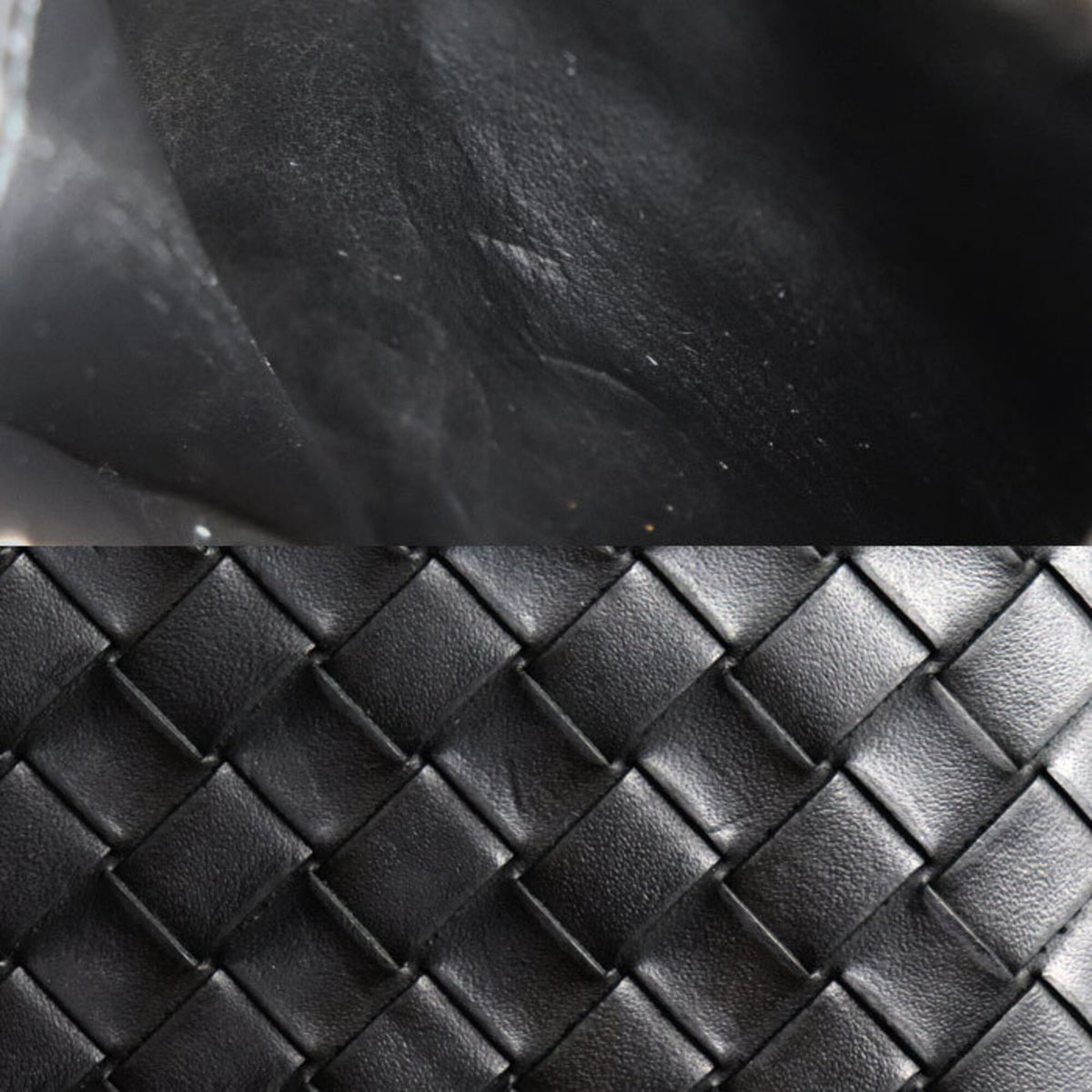 Bottega Veneta Black Leather Wallet (Bi-Fold) (Pre-Owned)