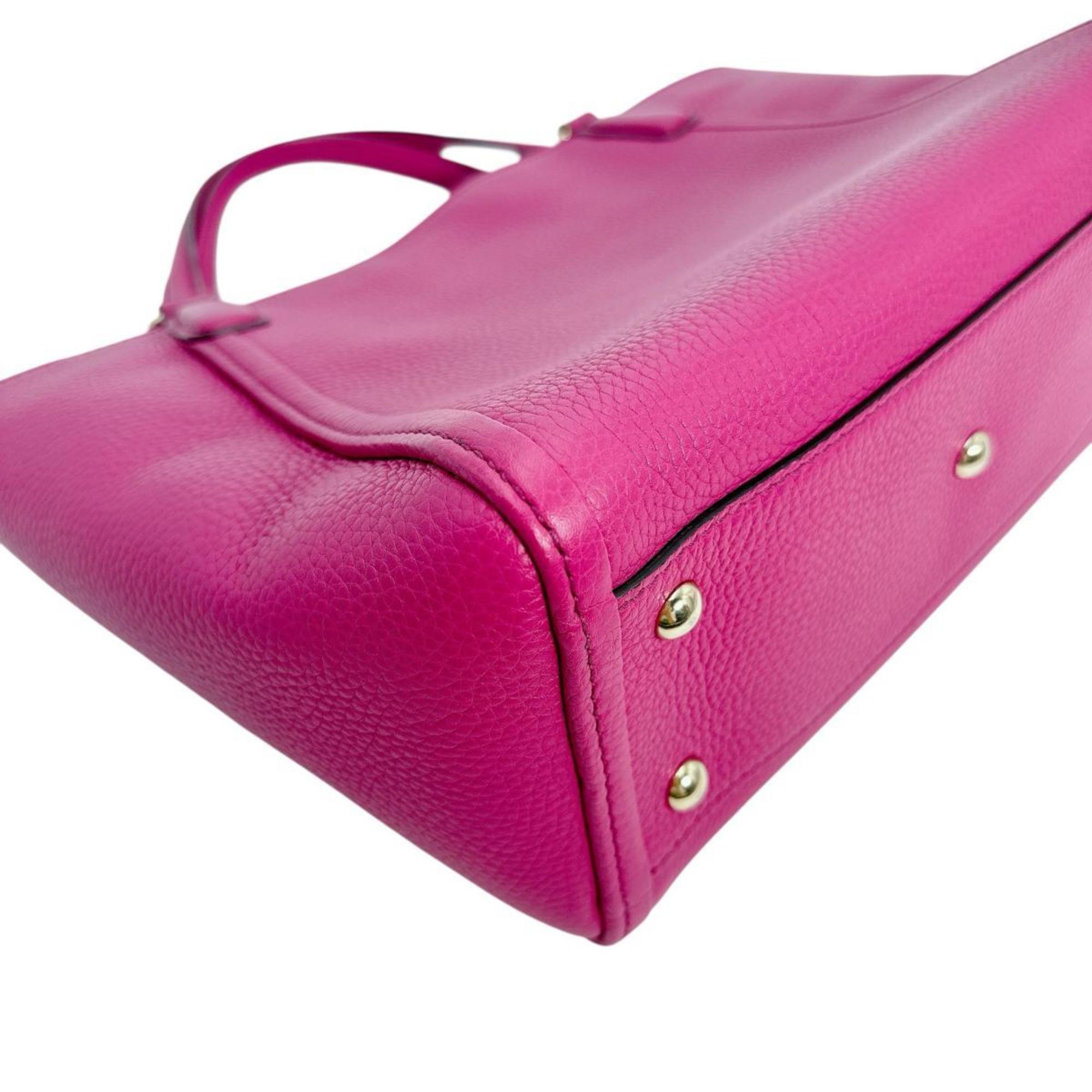 Gucci Pink Leather Handbag (Pre-Owned)