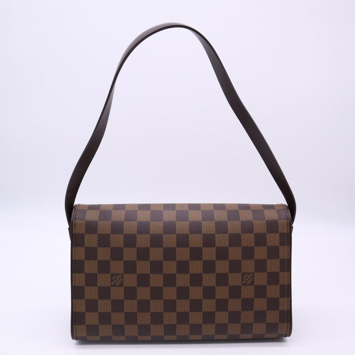 Louis Vuitton Damier Beige Brown Coated Canvas Leather Shoulder Bag (Pre-Owned)