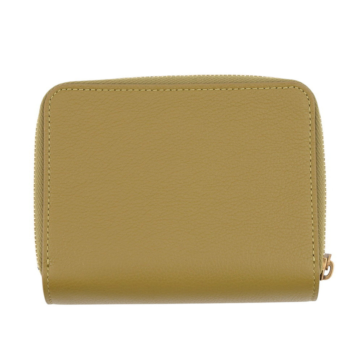 Yves Saint Laurent Green Leather Wallet (Bi-Fold) (Pre-Owned)