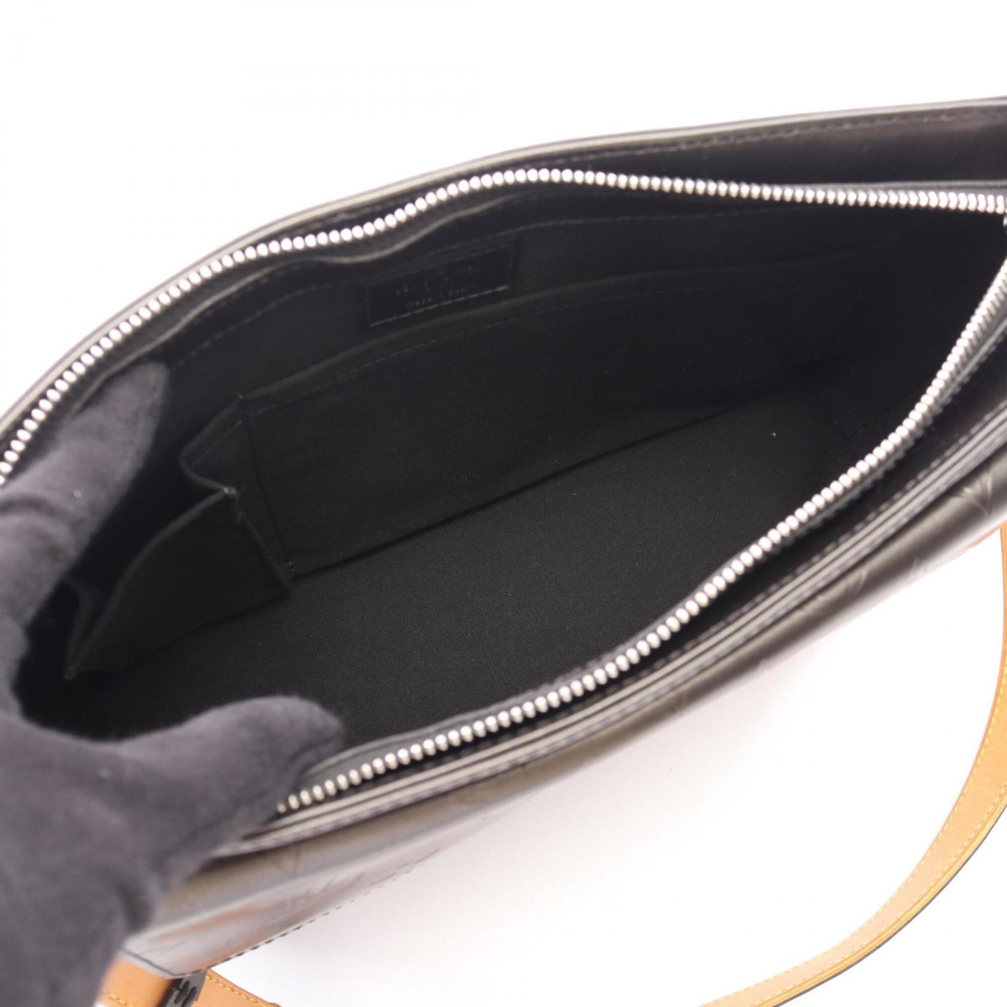 Louis Vuitton Black Noir Monogram Mat Handbag Shoulder Bag (Pre-Owned)