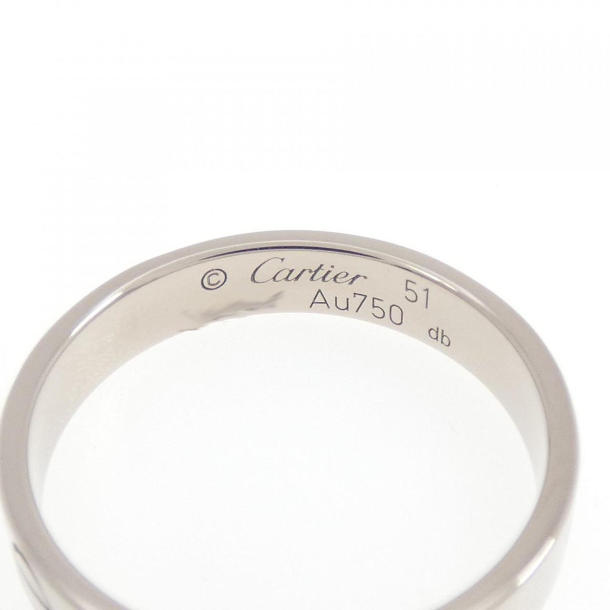 Cartier White Gold White Gold (18K) Band Ring (Pre-Owned)