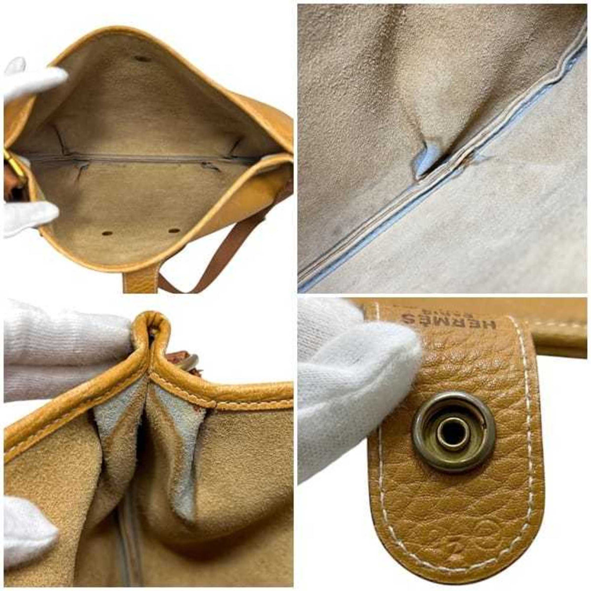 Hermes Brown Camel Leather Ardennes Leather Shoulder Bag (Pre-Owned)