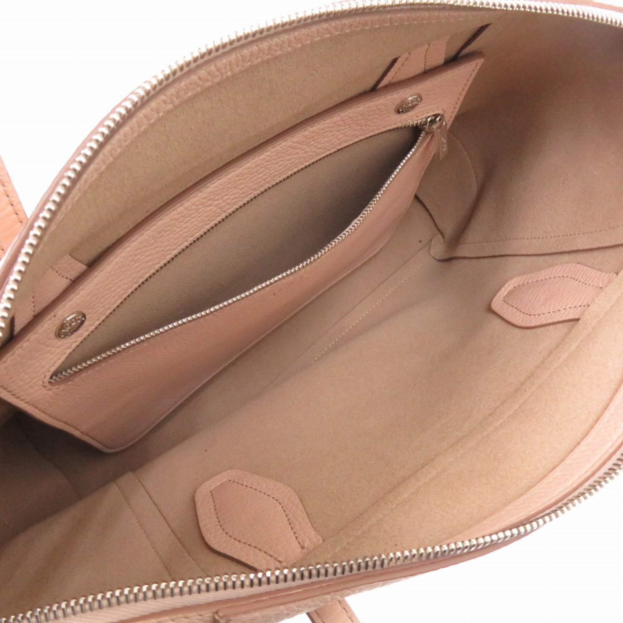 Tod's Pink Leather Tote Bag (Pre-Owned)