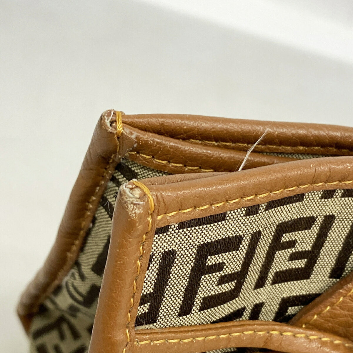 Fendi Brown Nylon Canvas Tote Bag (Pre-Owned)