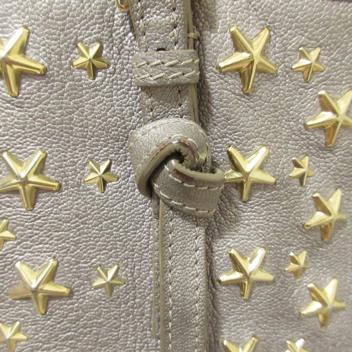 Jimmy Choo Silver Leather Tote Bag (Pre-Owned)
