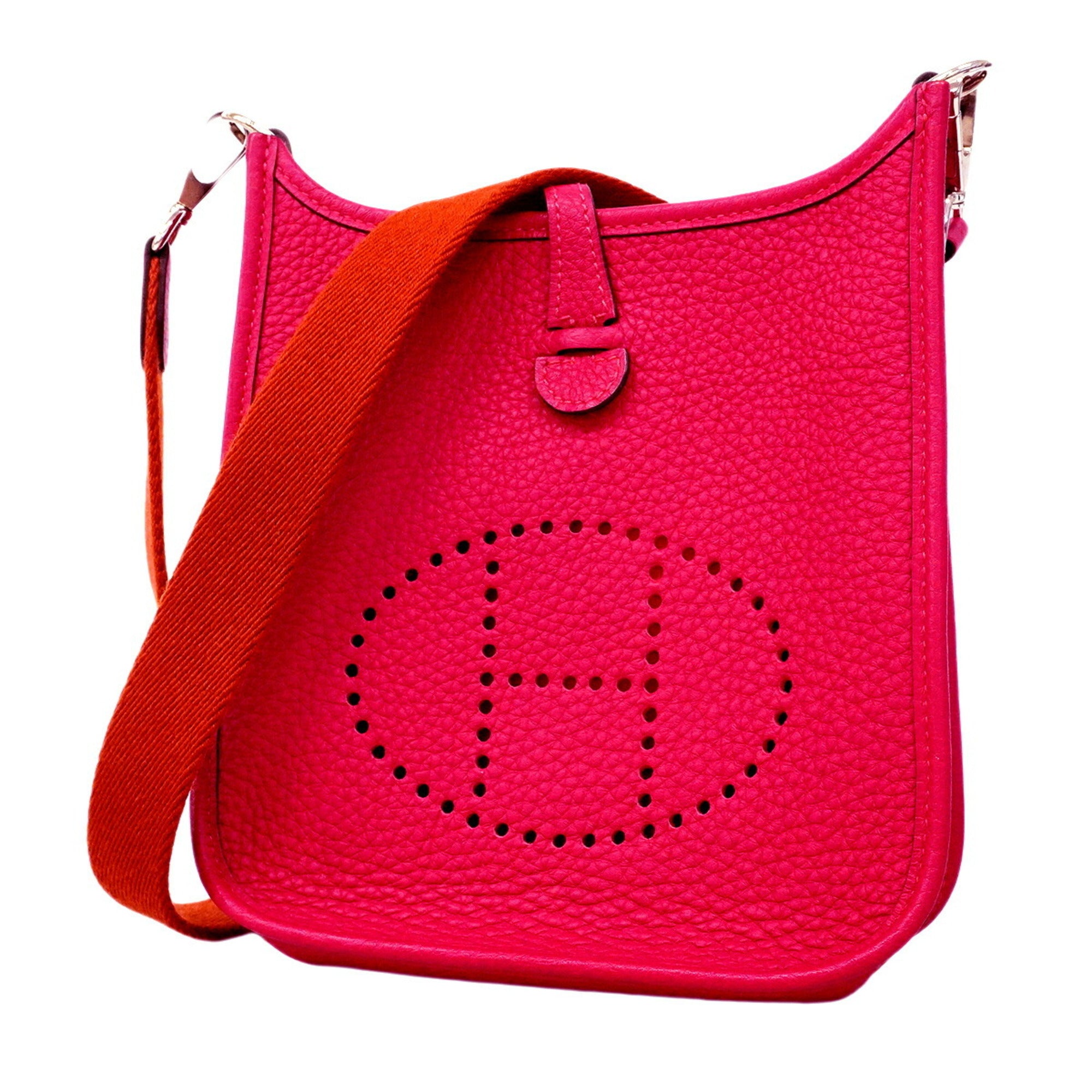 Hermes Pink Taurillon Clemence Leather Shoulder Bag (Pre-Owned)