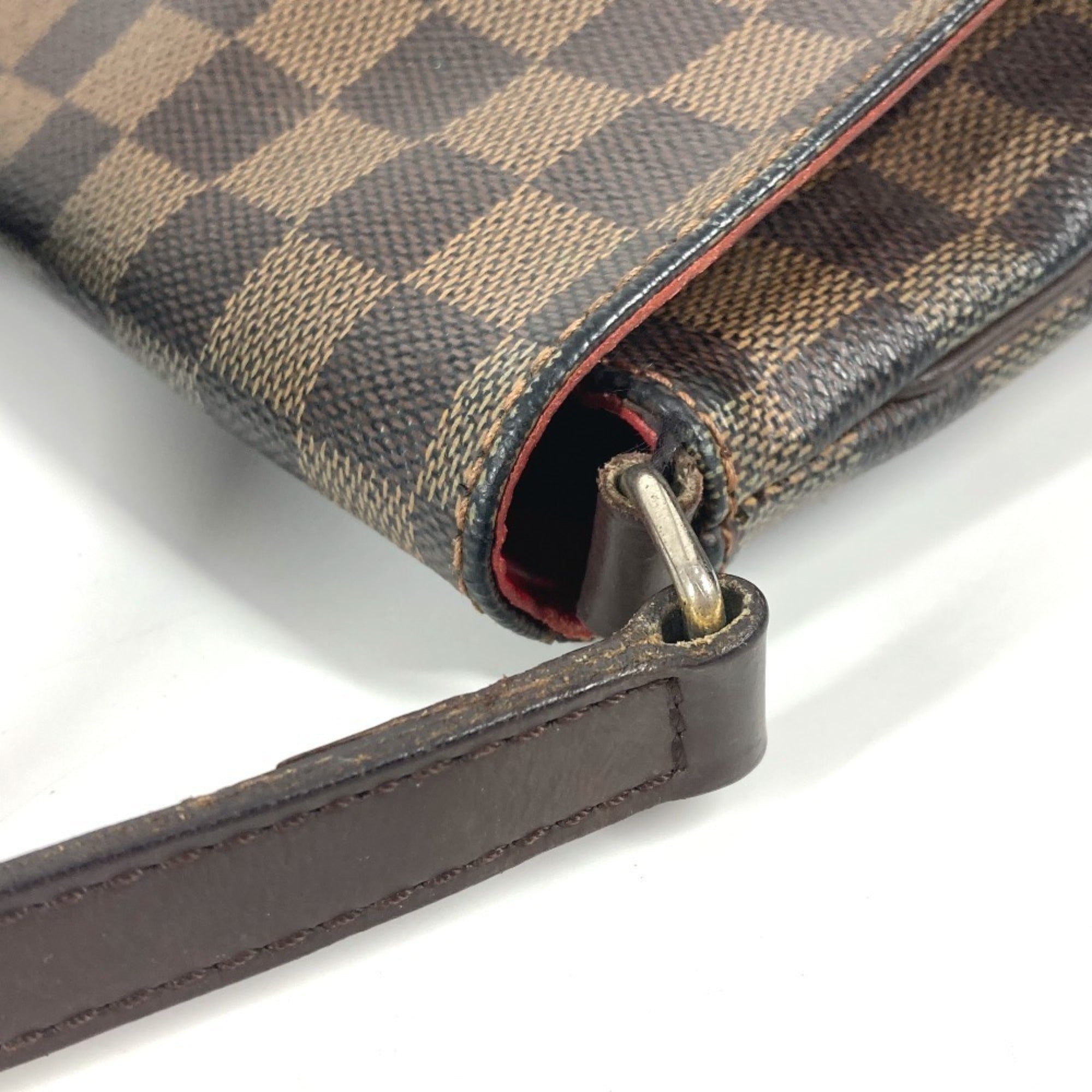 Louis Vuitton Brown Ebene Damier Canvas Pochette Shoulder Bag (Pre-Owned)