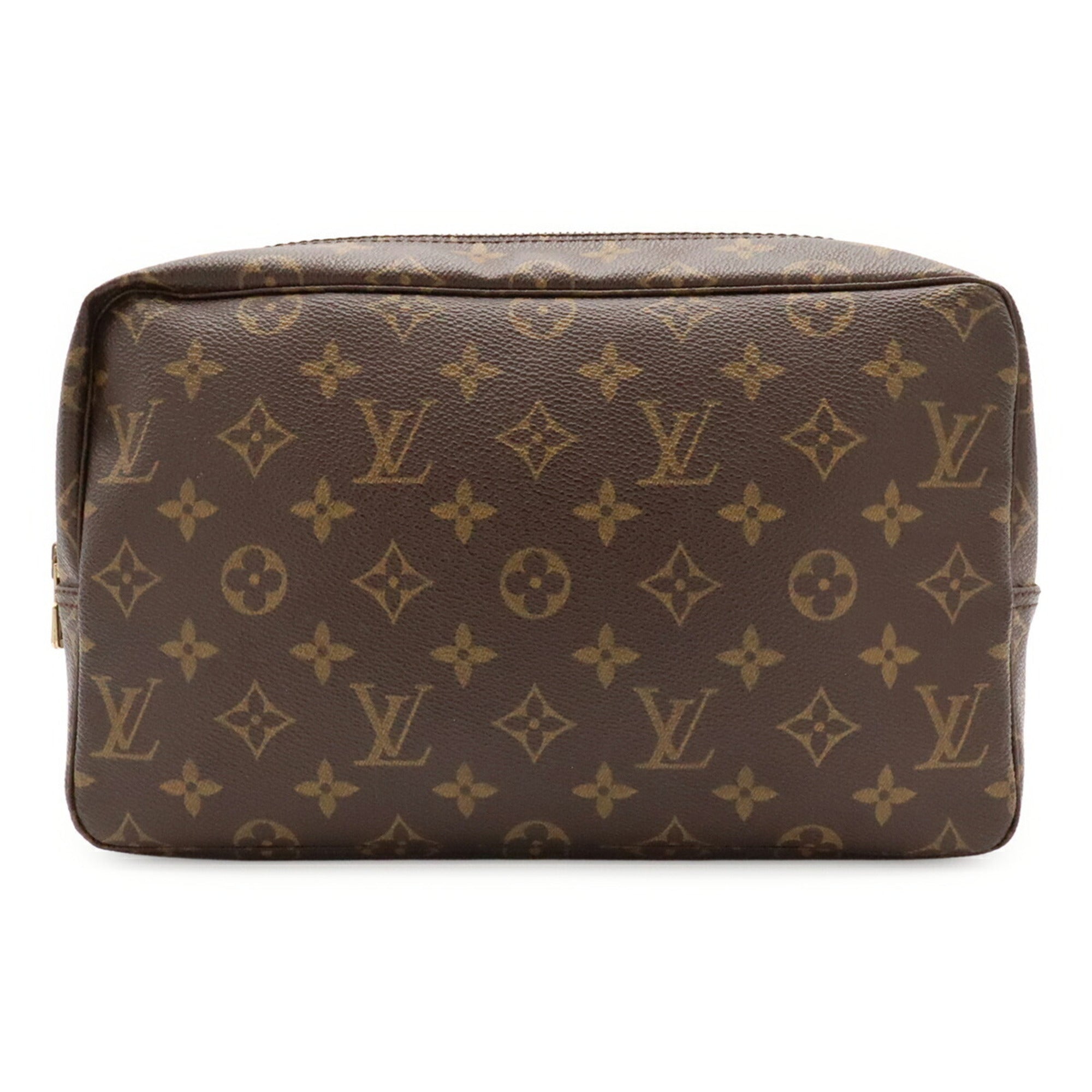 Louis Vuitton Brown Monogram Canvas Clutch Bag Pouch (Pre-Owned)