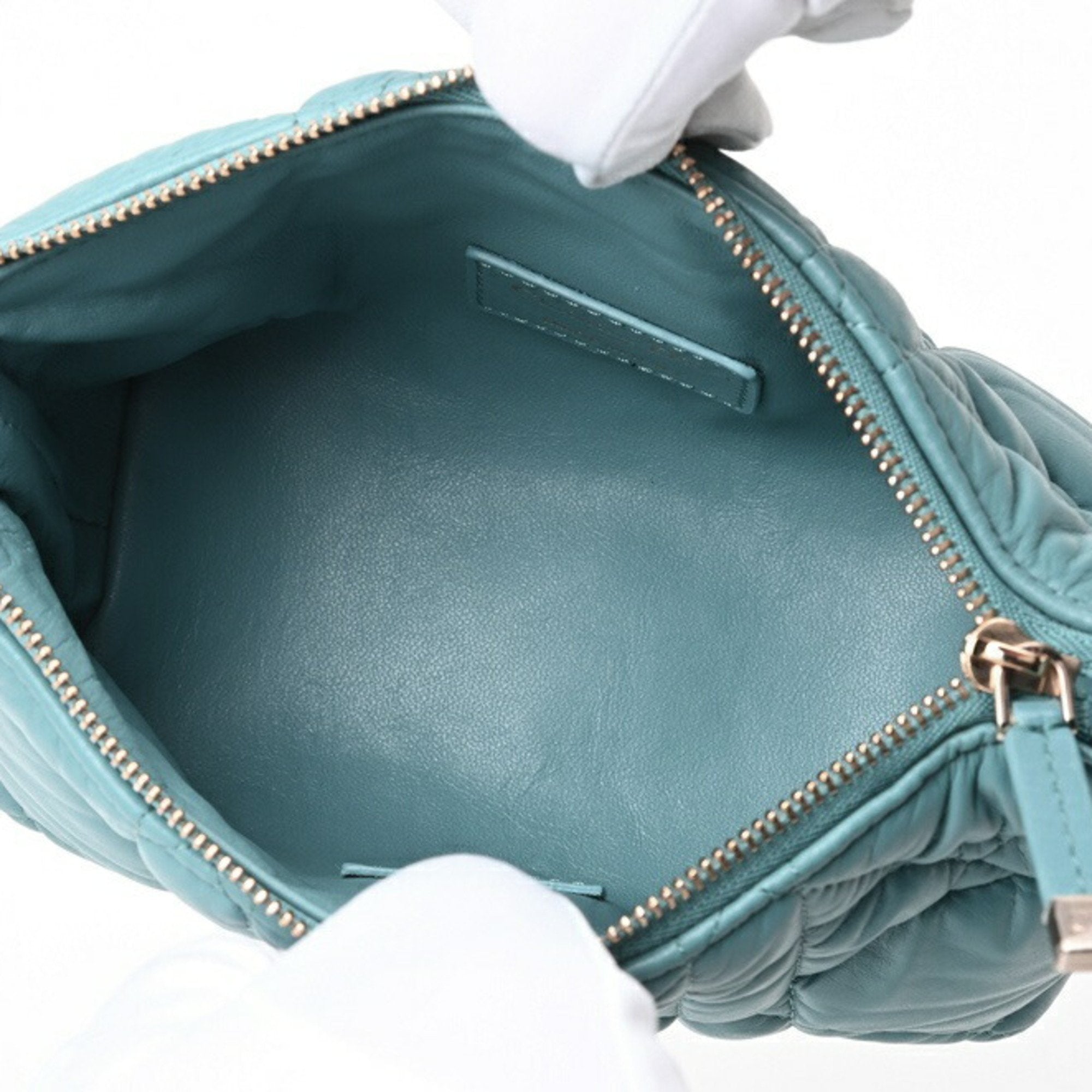Christian Dior Blue Leather Handbag (Pre-Owned)