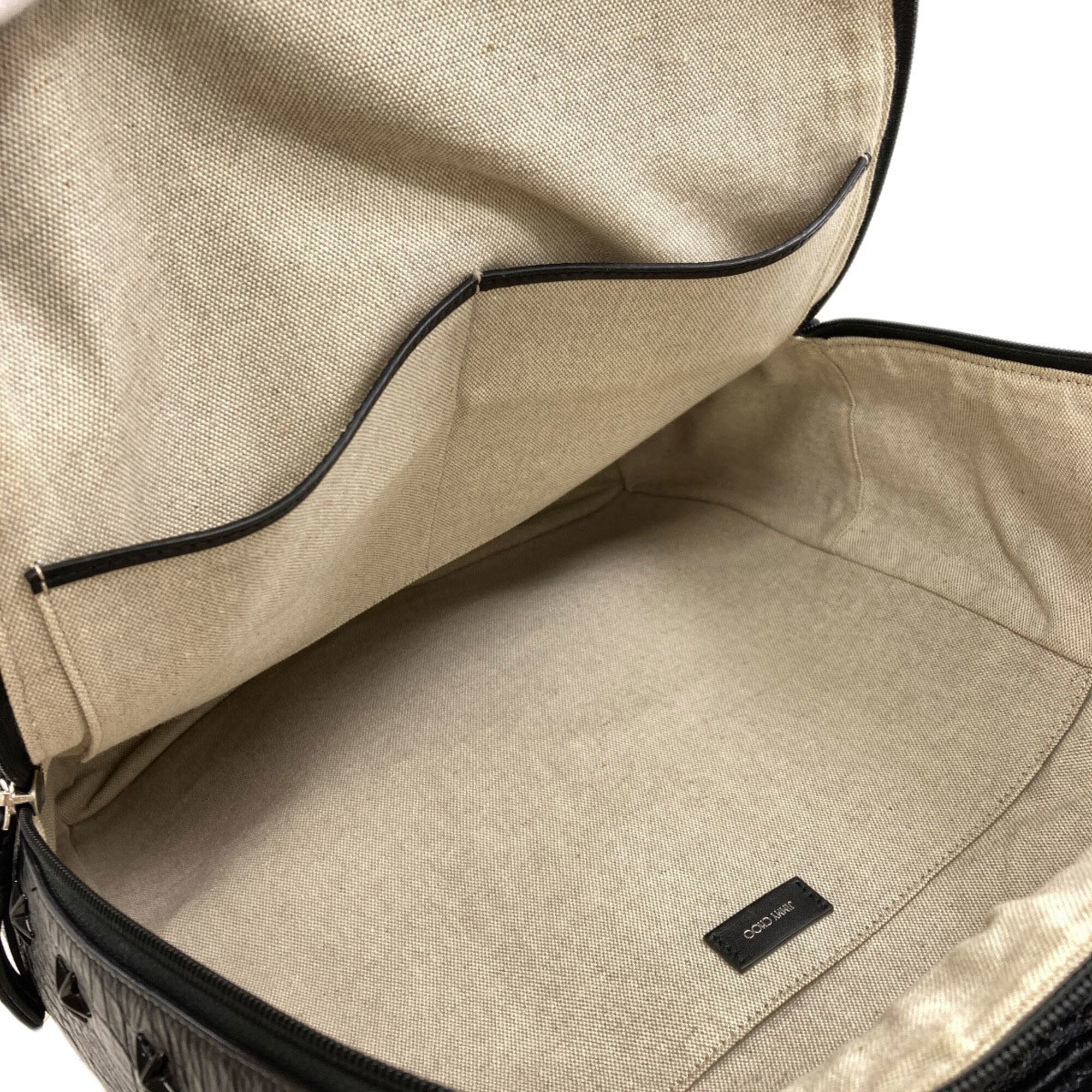 Jimmy Choo Black Leather Backpack (Pre-Owned)