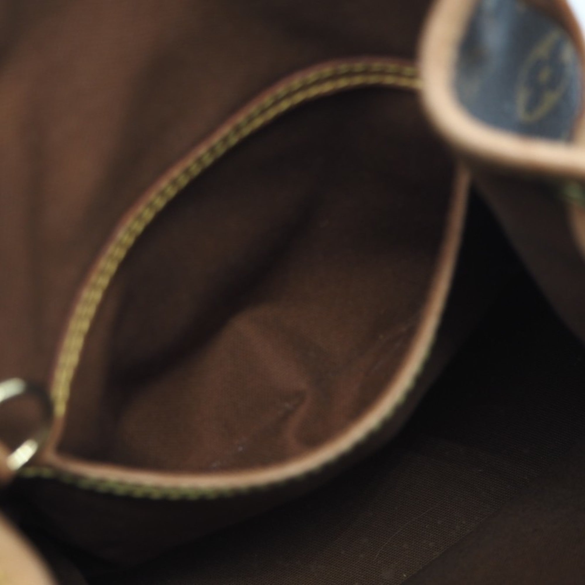 Louis Vuitton Brown Coated Canvas Leather Backpack (Pre-Owned)