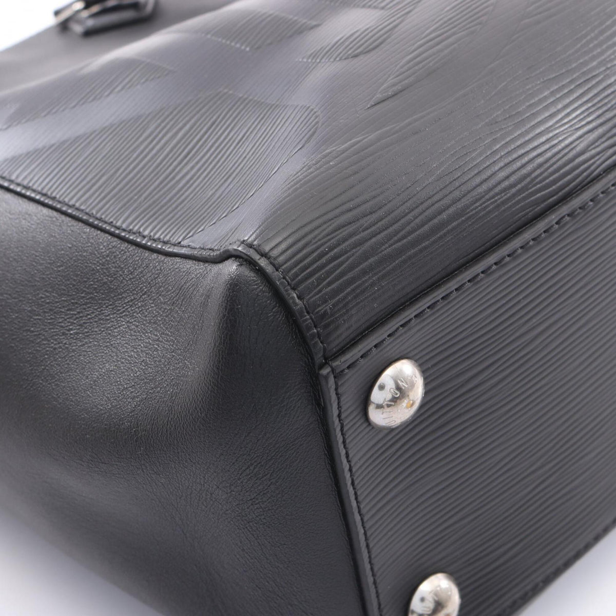 Louis Vuitton Black Noir Epi Leather Handbag Tote Bag (Pre-Owned)