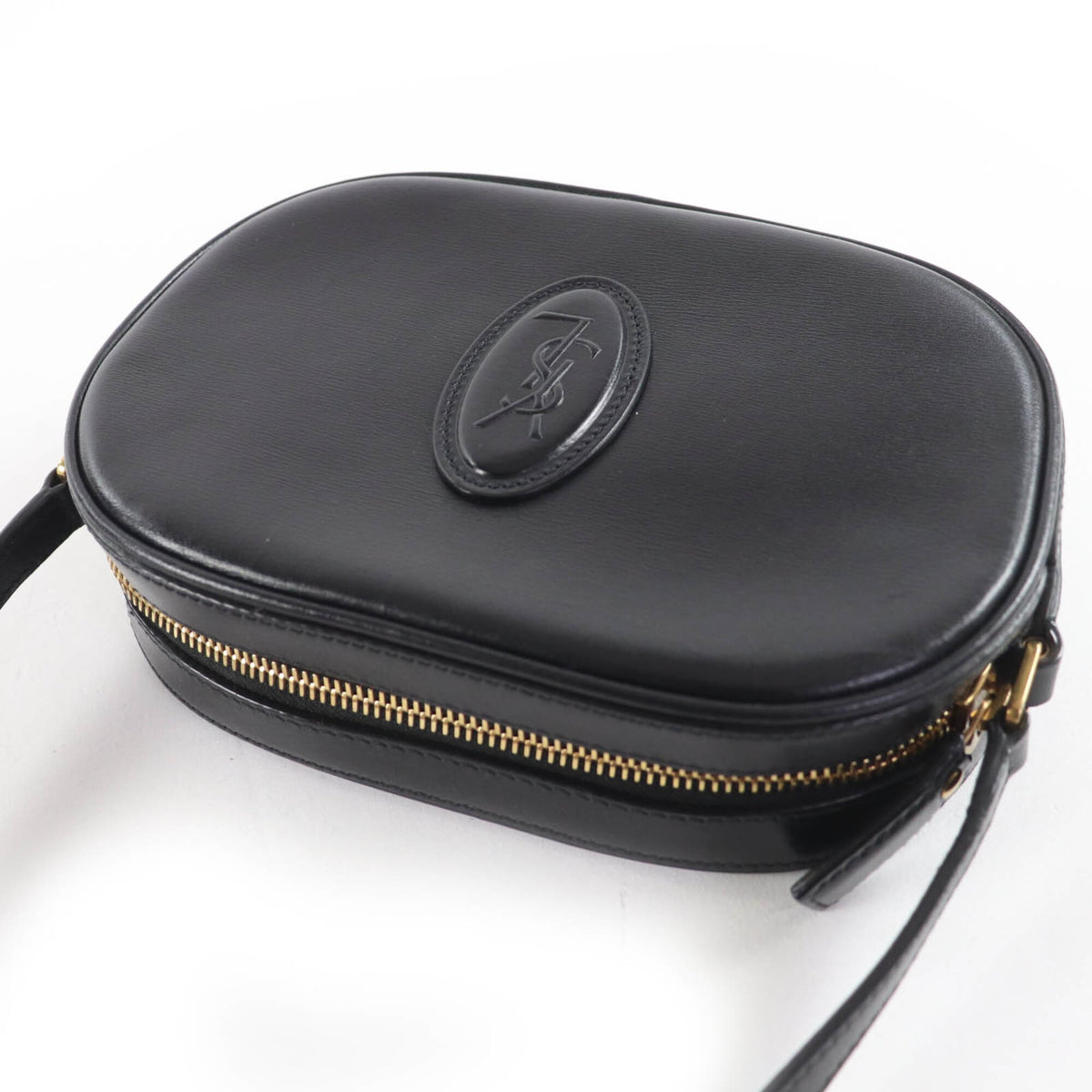 Saint Laurent Black Leather Shoulder Bag (Pre-Owned)