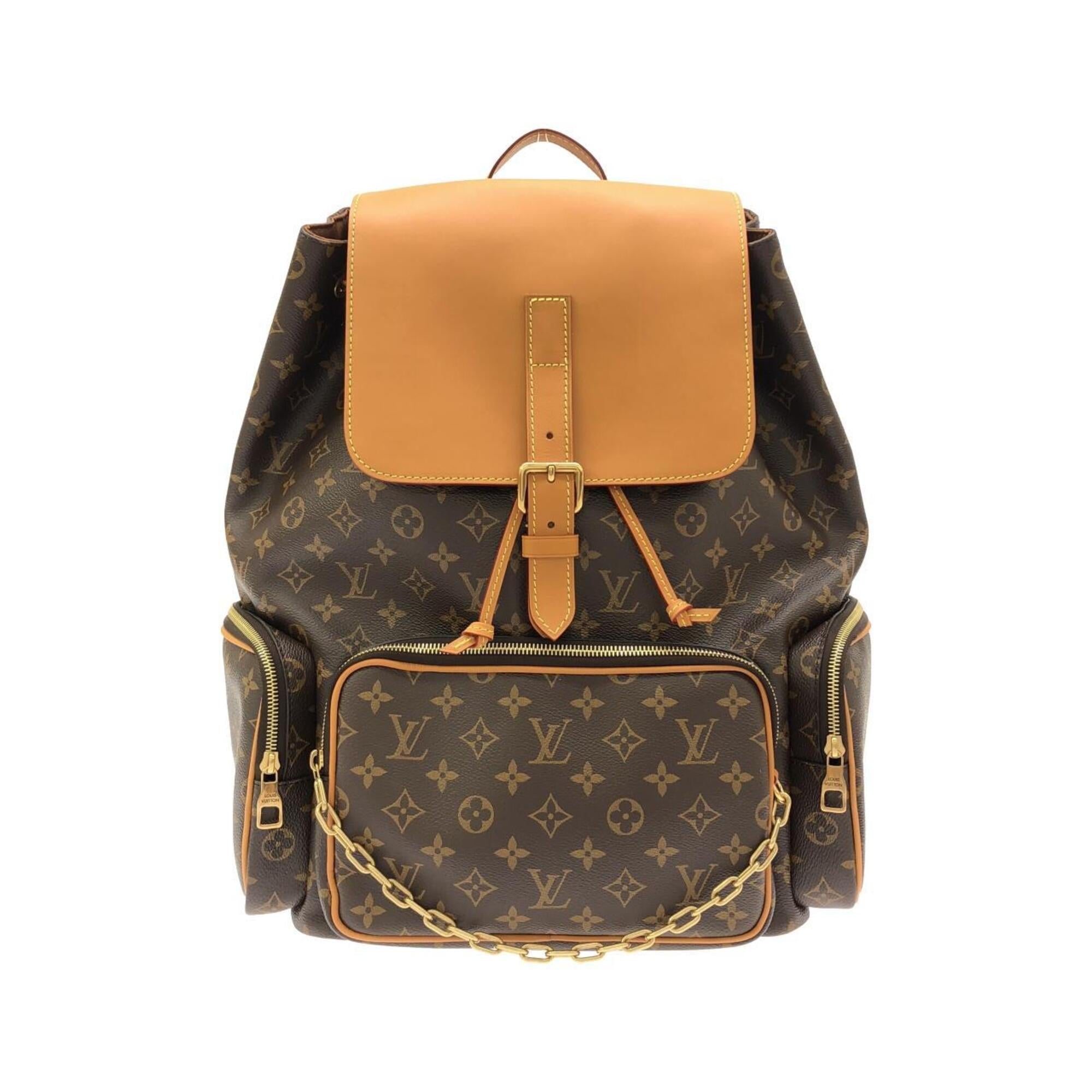Louis Vuitton Marron Coated Canvas Backpack (Pre-Owned)