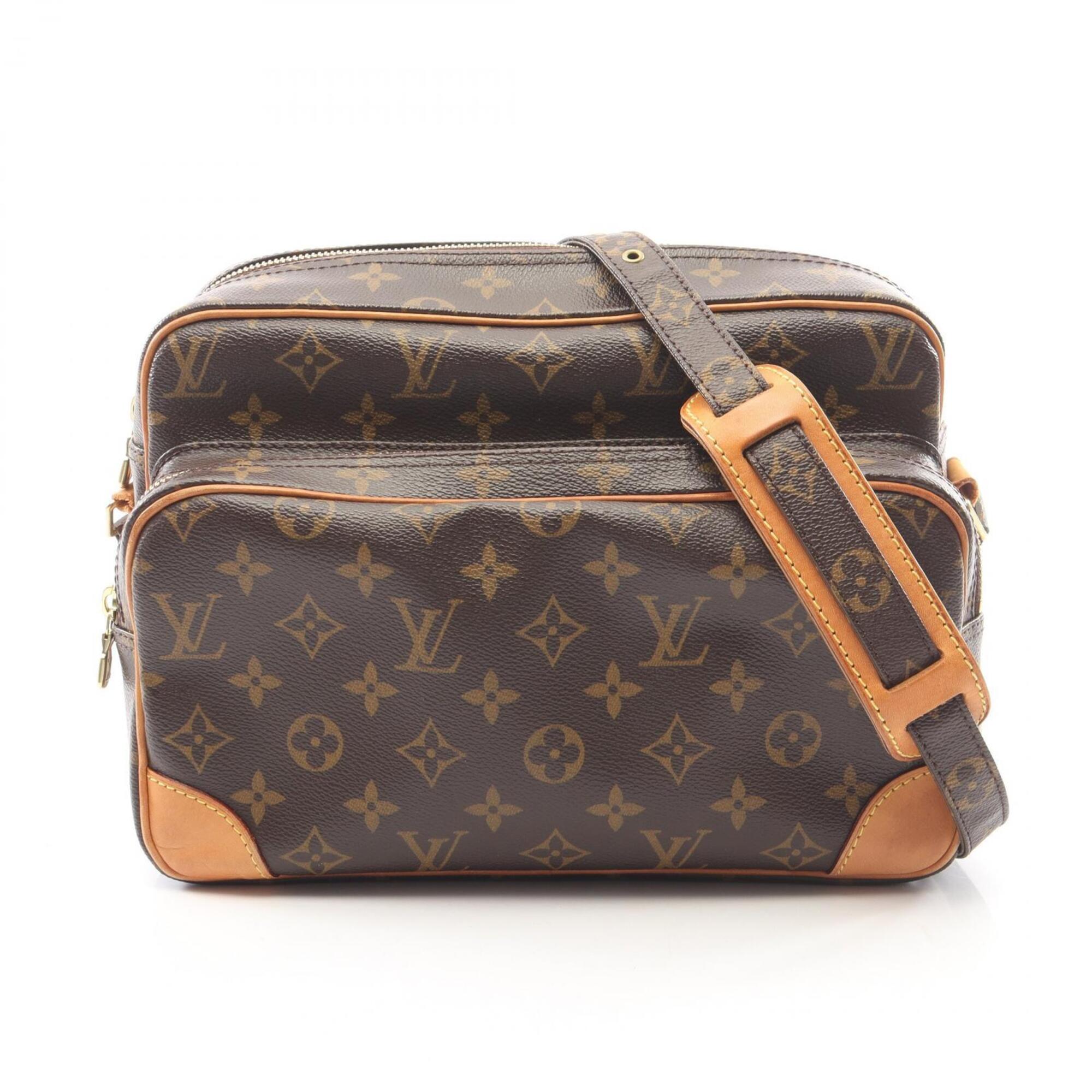 Louis Vuitton Brown Pvc Leather Handbag Shoulder Bag (Pre-Owned)
