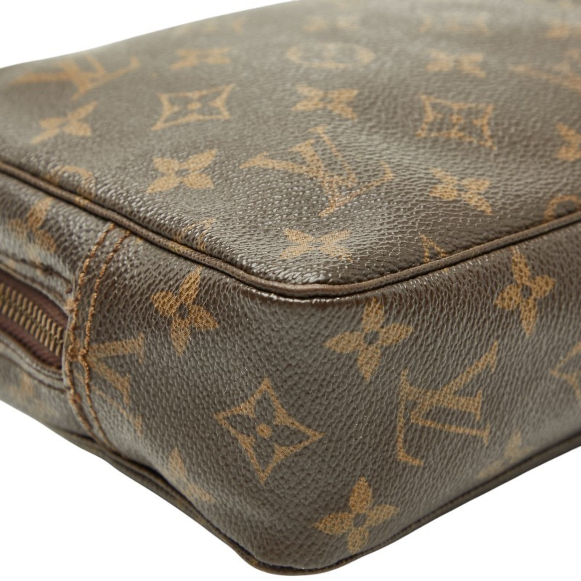 Louis Vuitton Monogram Brown Pvc Leather Pouch (Pre-Owned)