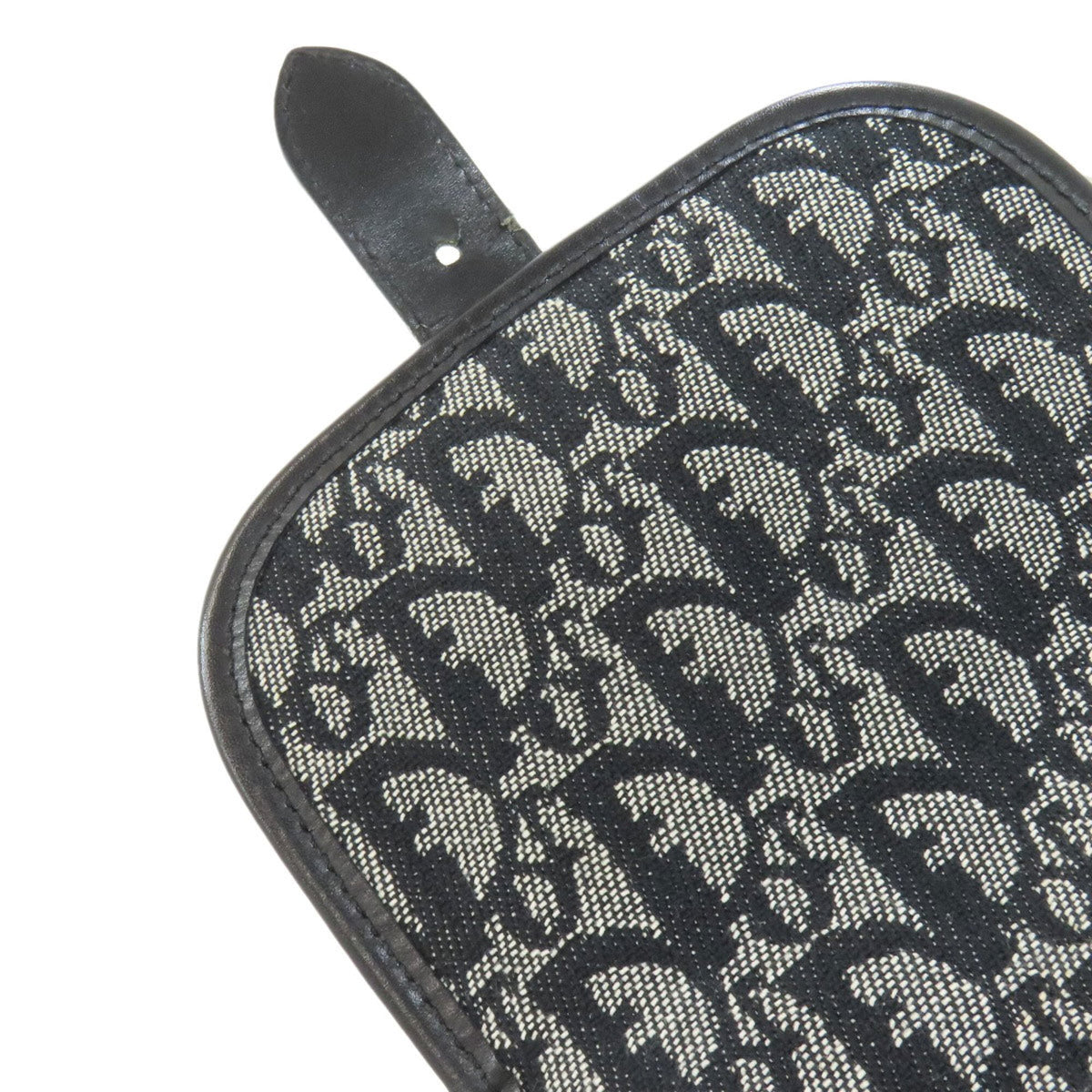 Christian Dior Trotter Black Canvas Shoulder Bag (Pre-Owned)