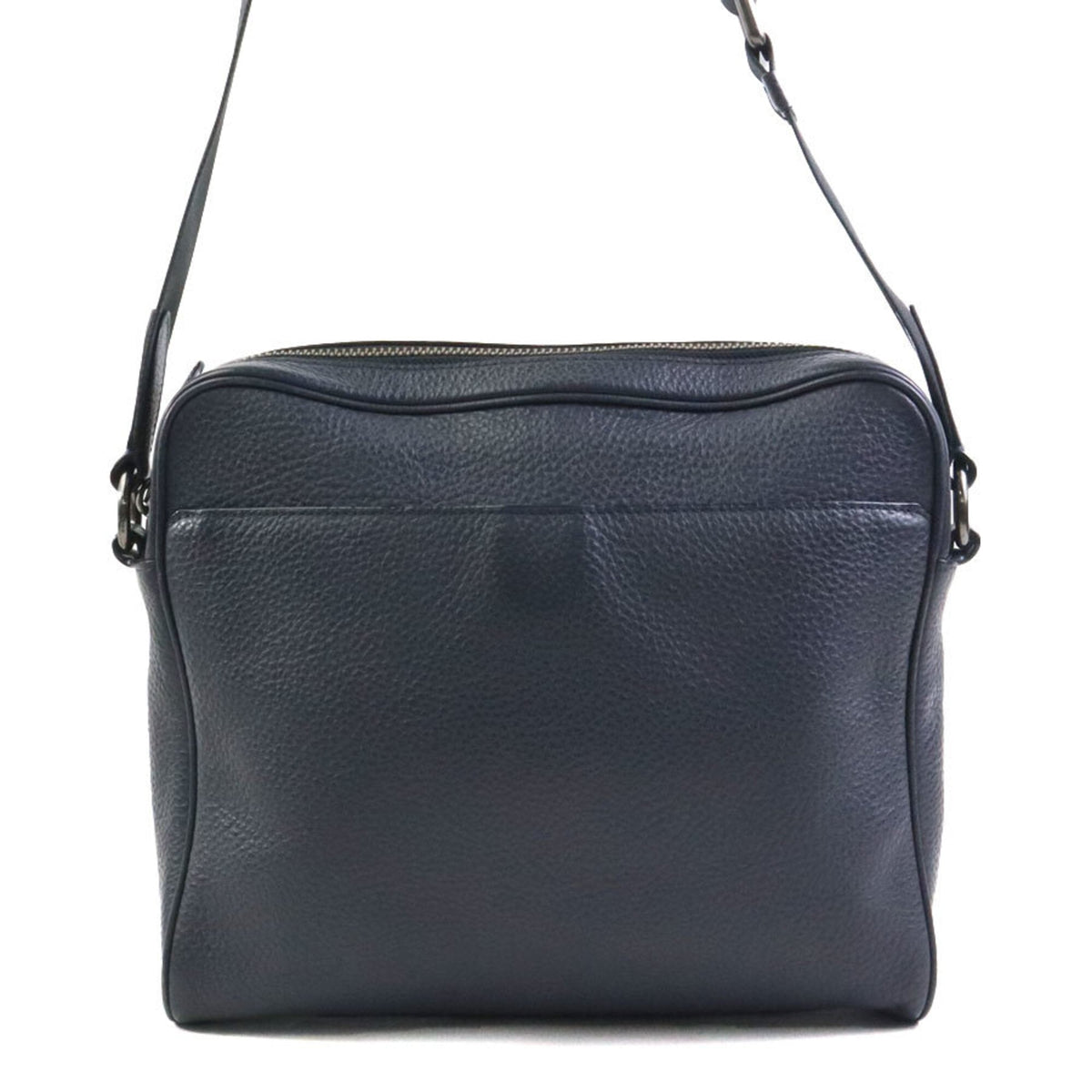 Coach Charcoal Gray Leather Shoulder Bag (Pre-Owned)