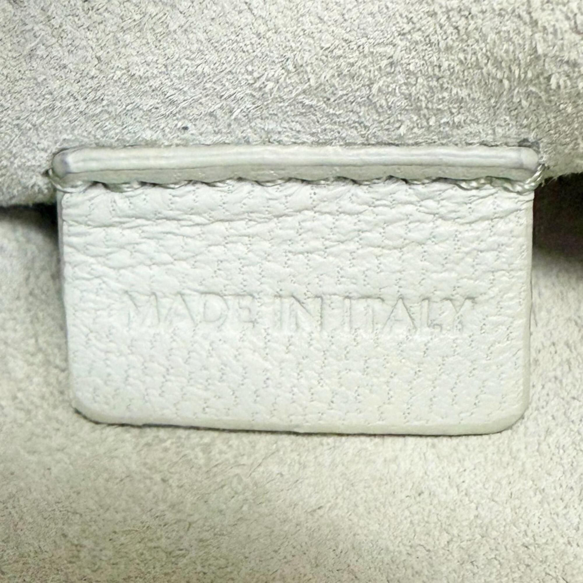 Celine Light Green Leather Pouch Shoulder Bag (Pre-Owned)