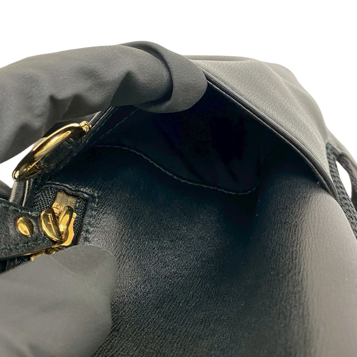 Salvatore Ferragamo Black Leather Backpack (Pre-Owned)
