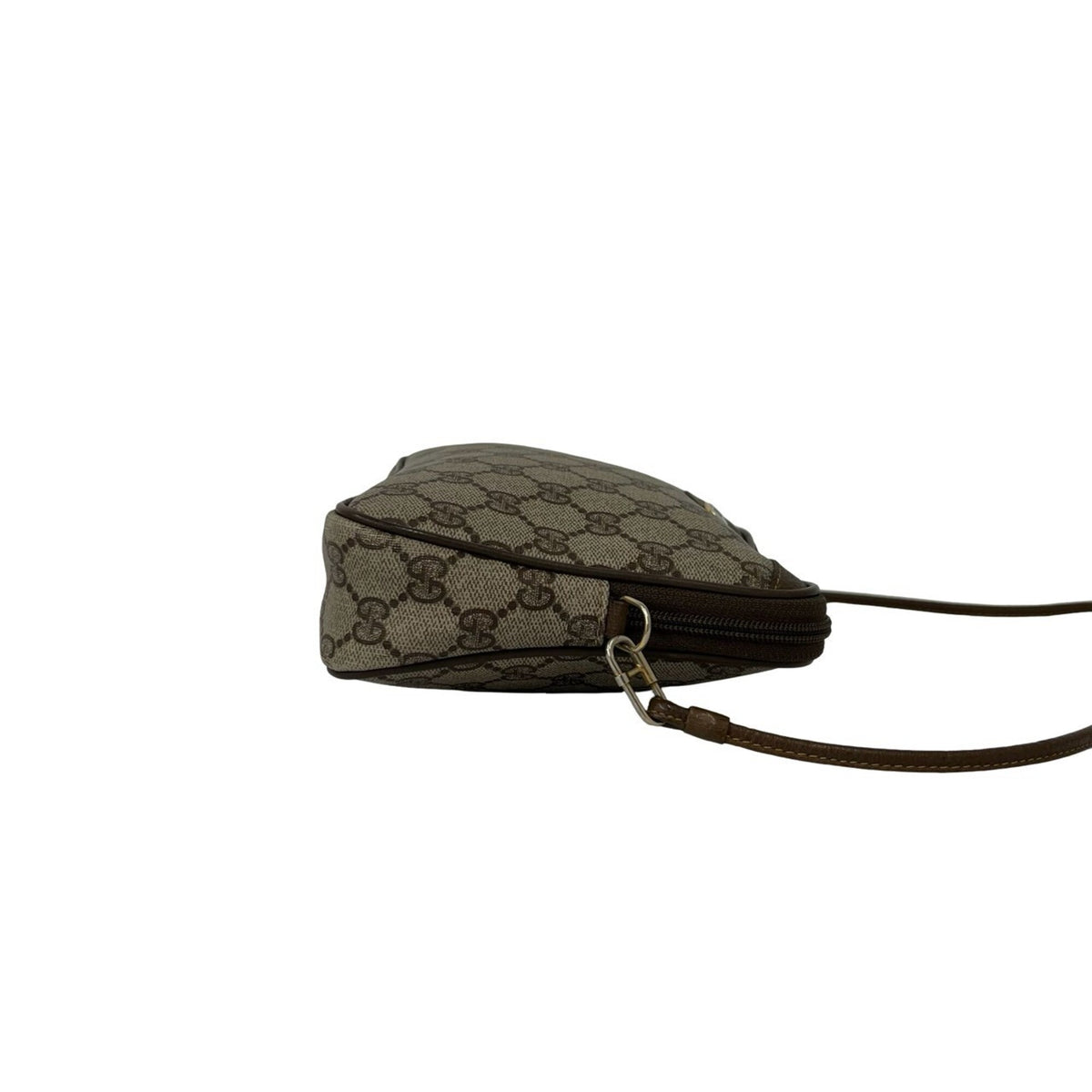 Gucci Brown Leather Pvc Pochette Shoulder Bag (Pre-Owned)