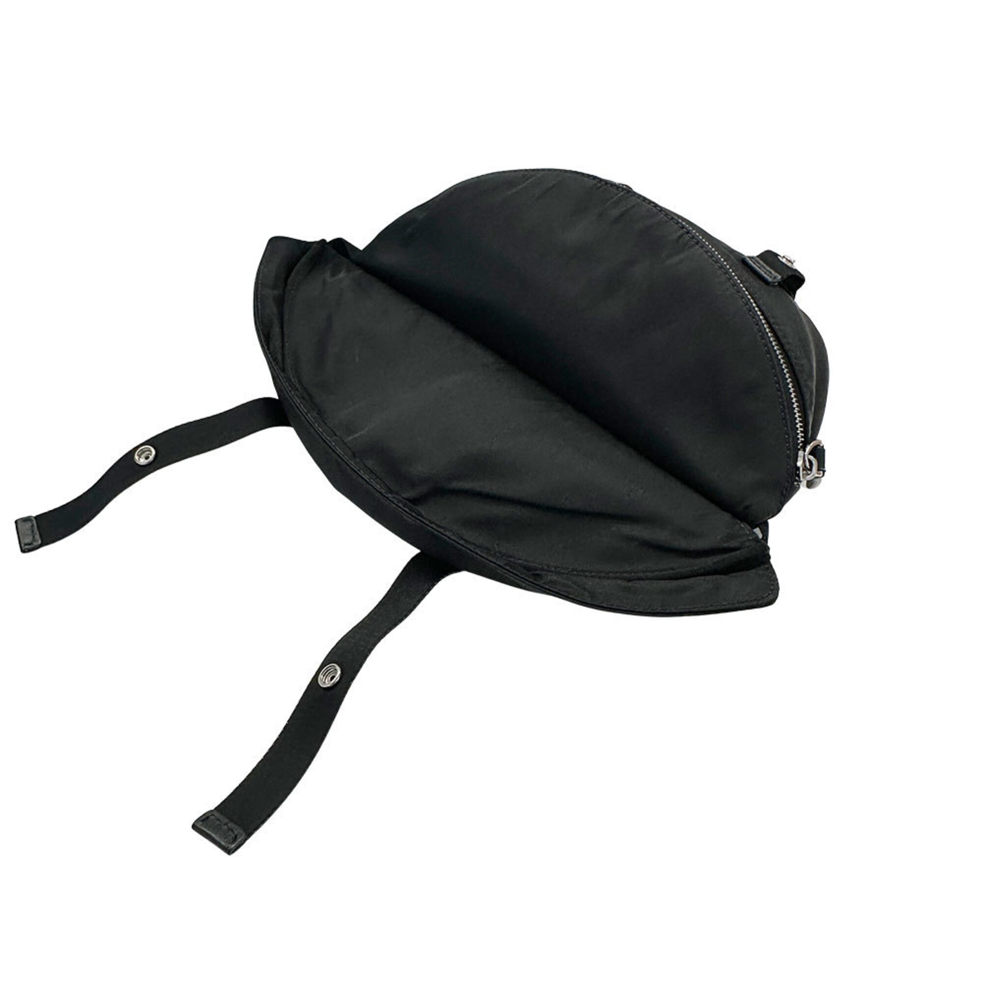Valentino Black Nylon Handbag Sling Bag (Pre-Owned)