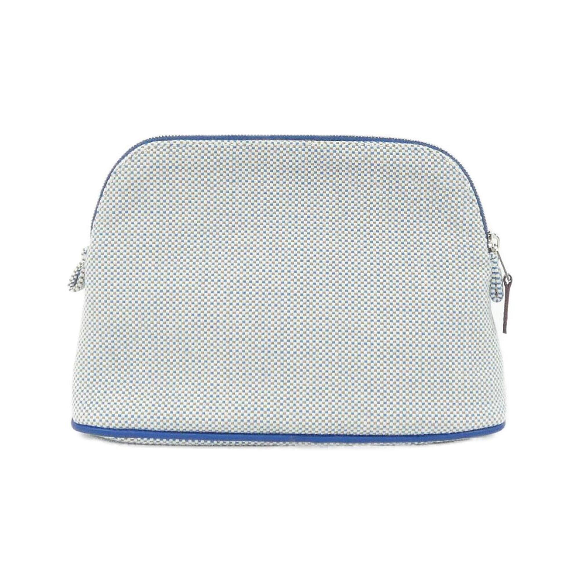 Hermes Blue Canvas Handbag Pouch (Pre-Owned)