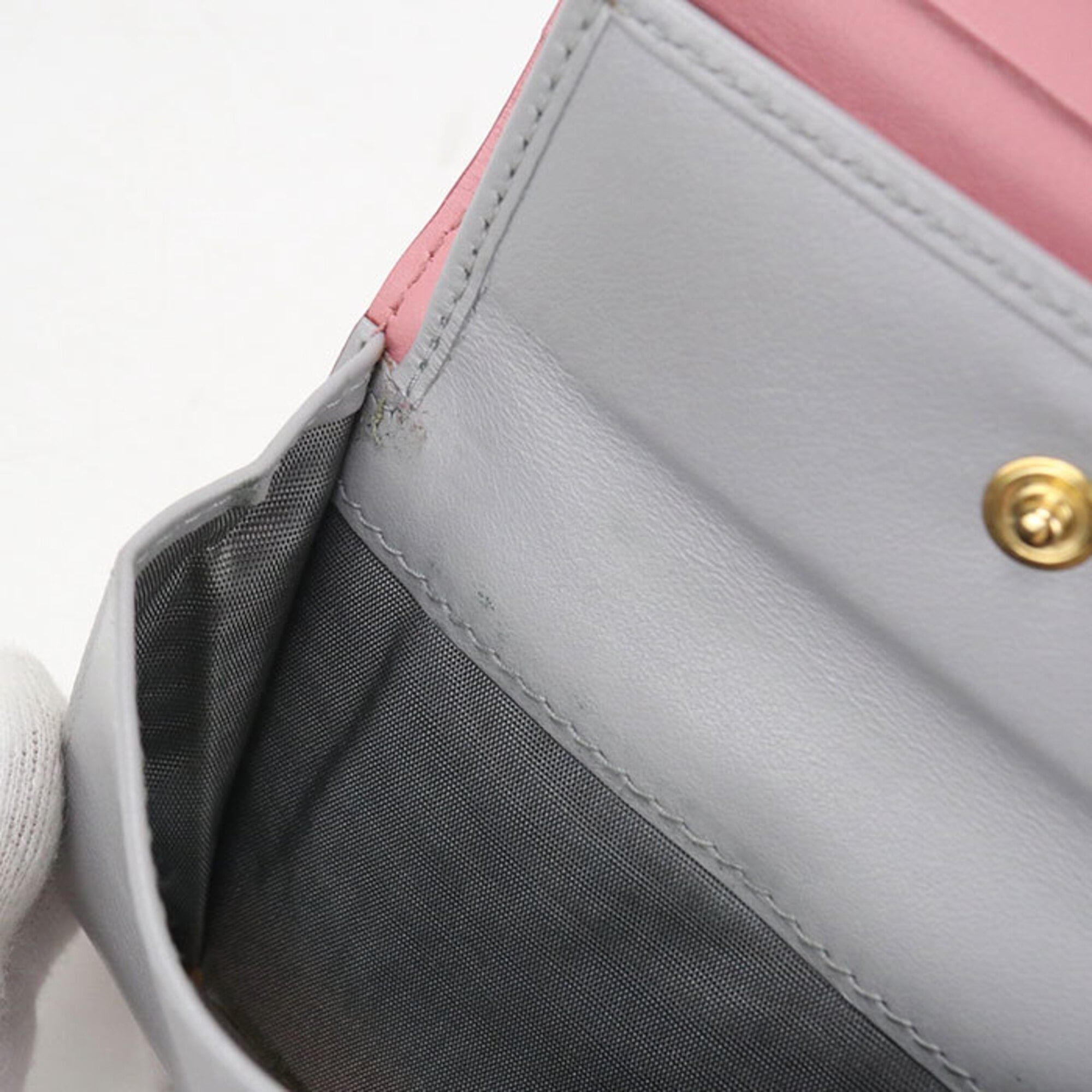 Miu Miu Pink Leather Wallet (Bi-Fold) (Pre-Owned)