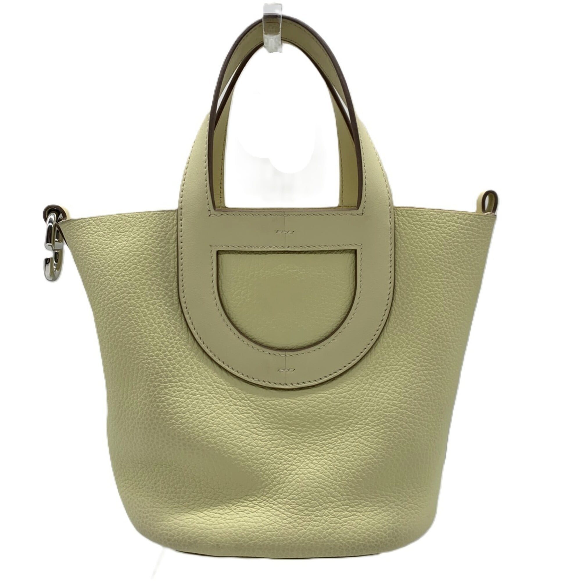 Hermes Yellow Taurillon Clemence Leather Handbag (Pre-Owned)