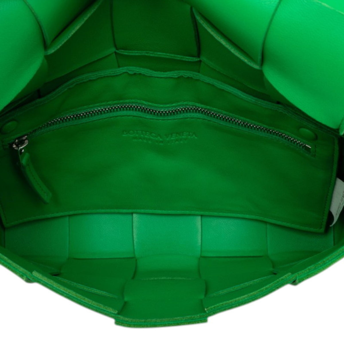 Bottega Veneta Green Leather Shoulder Bag (Pre-Owned)