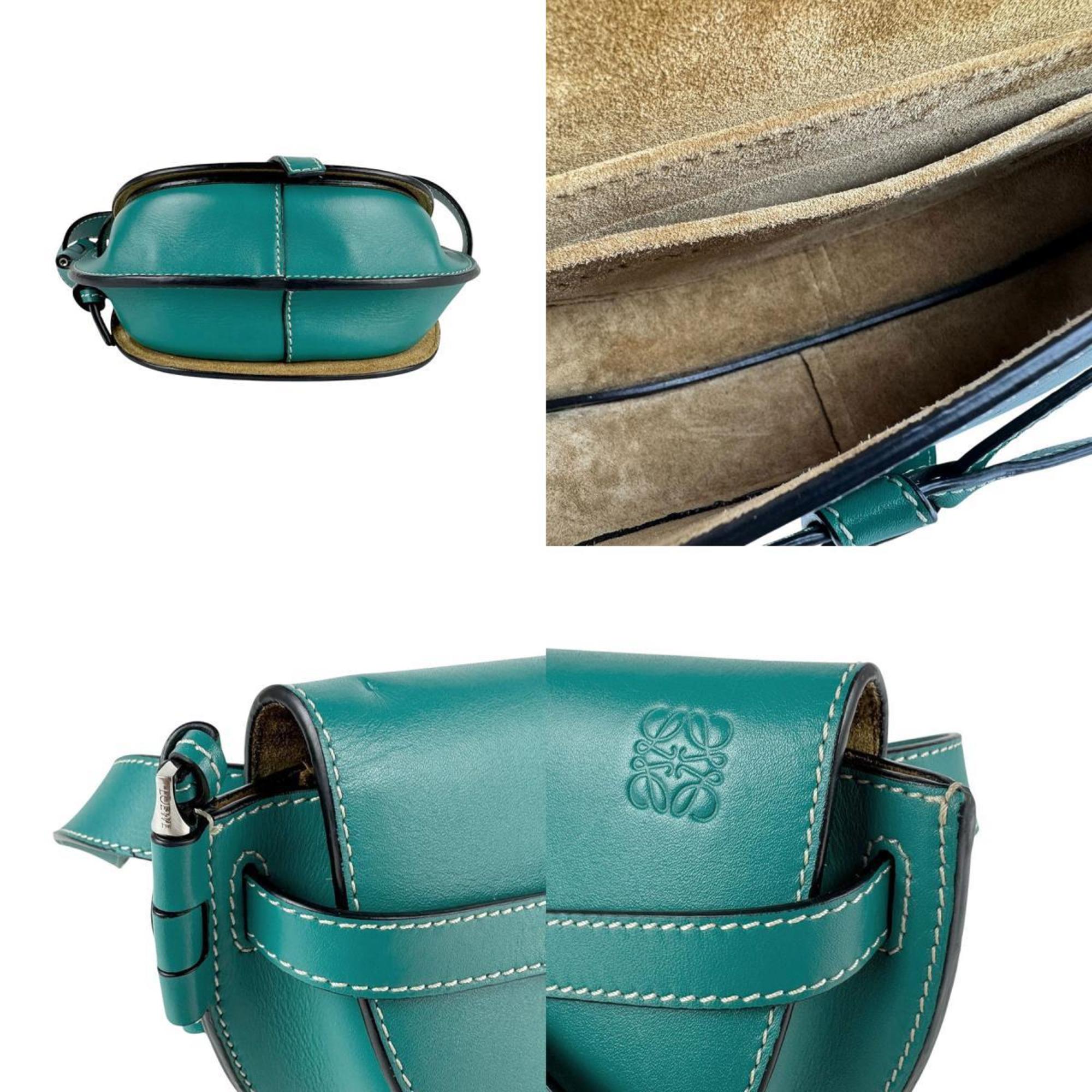 Loewe Green Leather Fanny Pack (Pre-Owned)