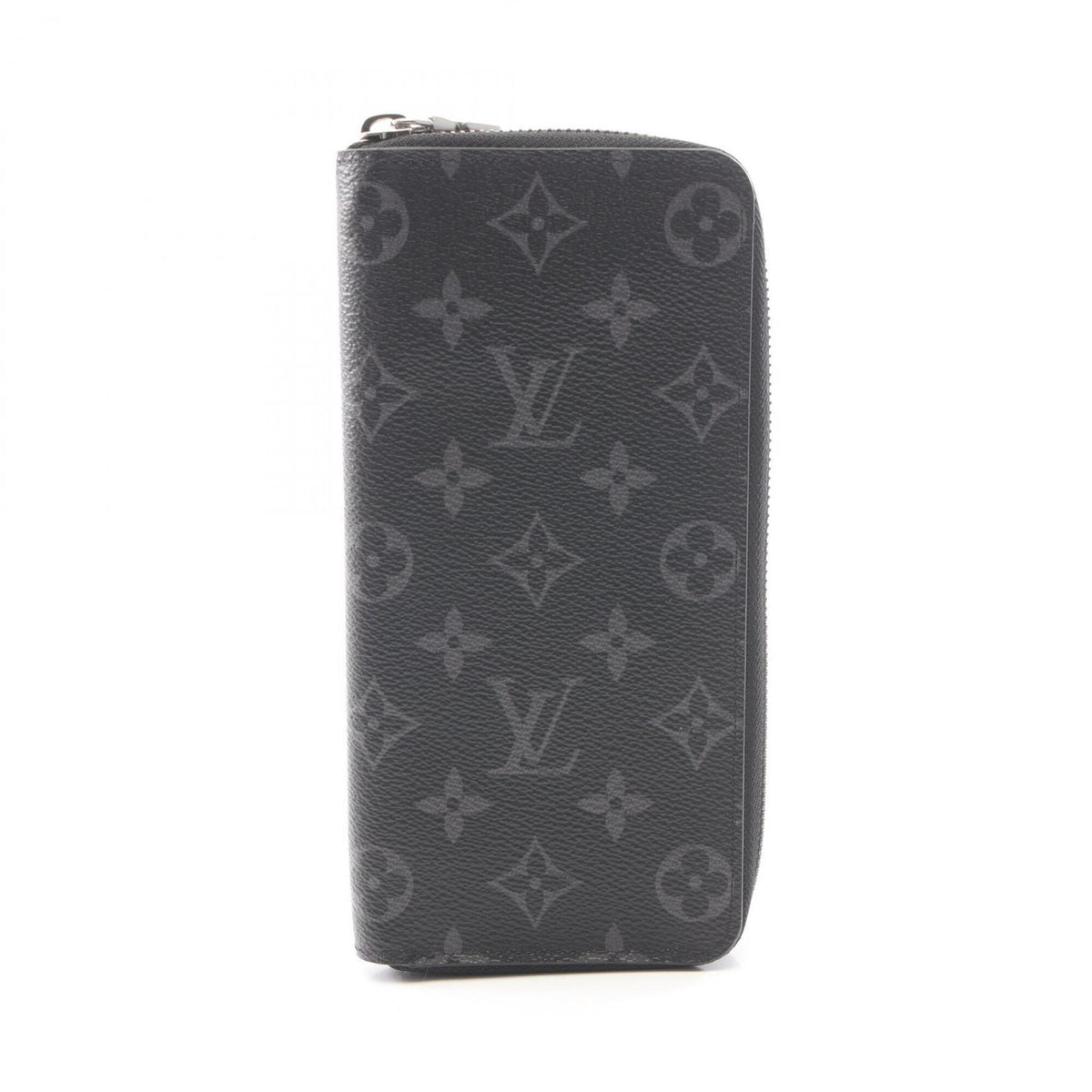Louis Vuitton Black Leather Pvc Long Wallet (Bi-Fold) (Pre-Owned)