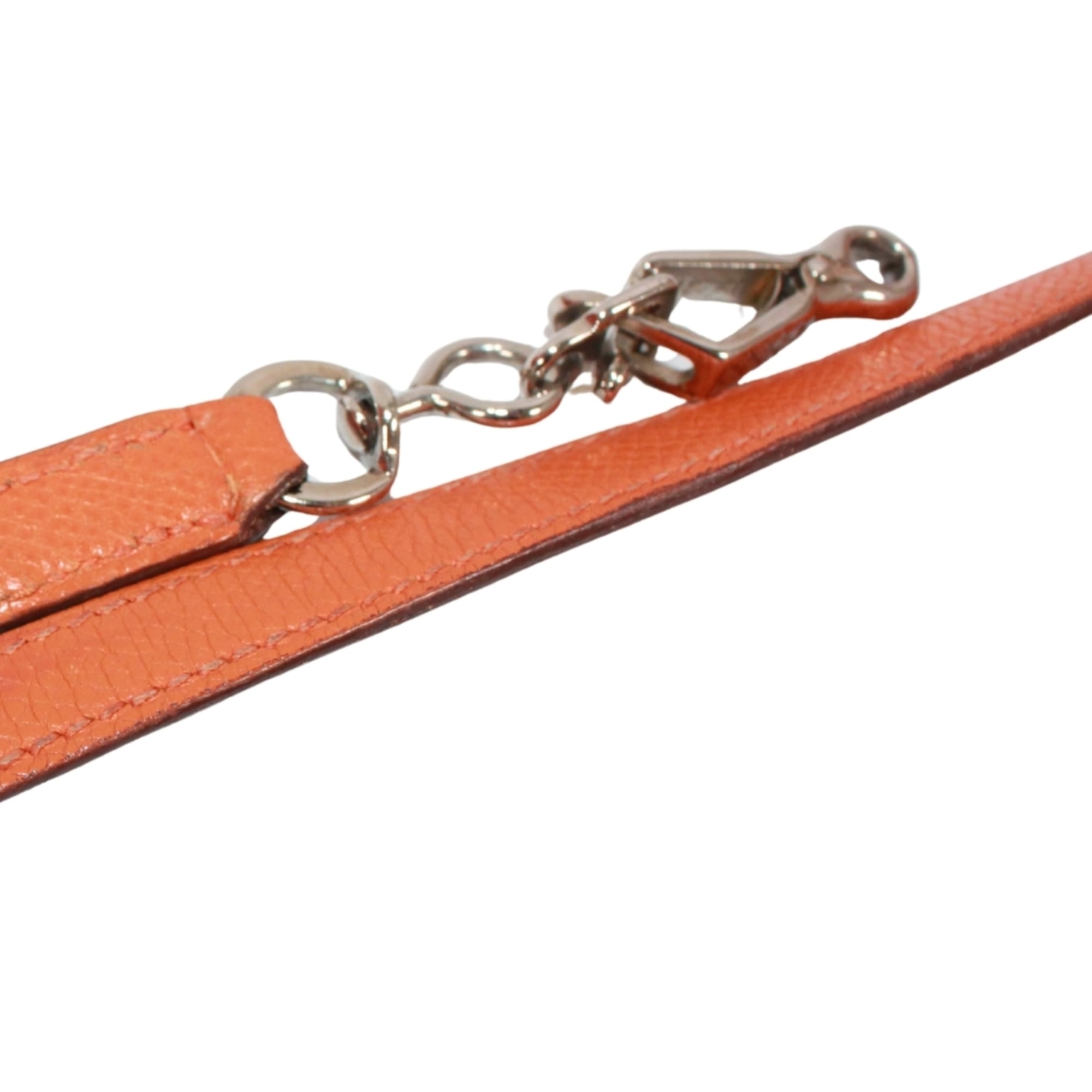 Hermes Orange Epsom Leather Pouch Shoulder Bag (Pre-Owned)