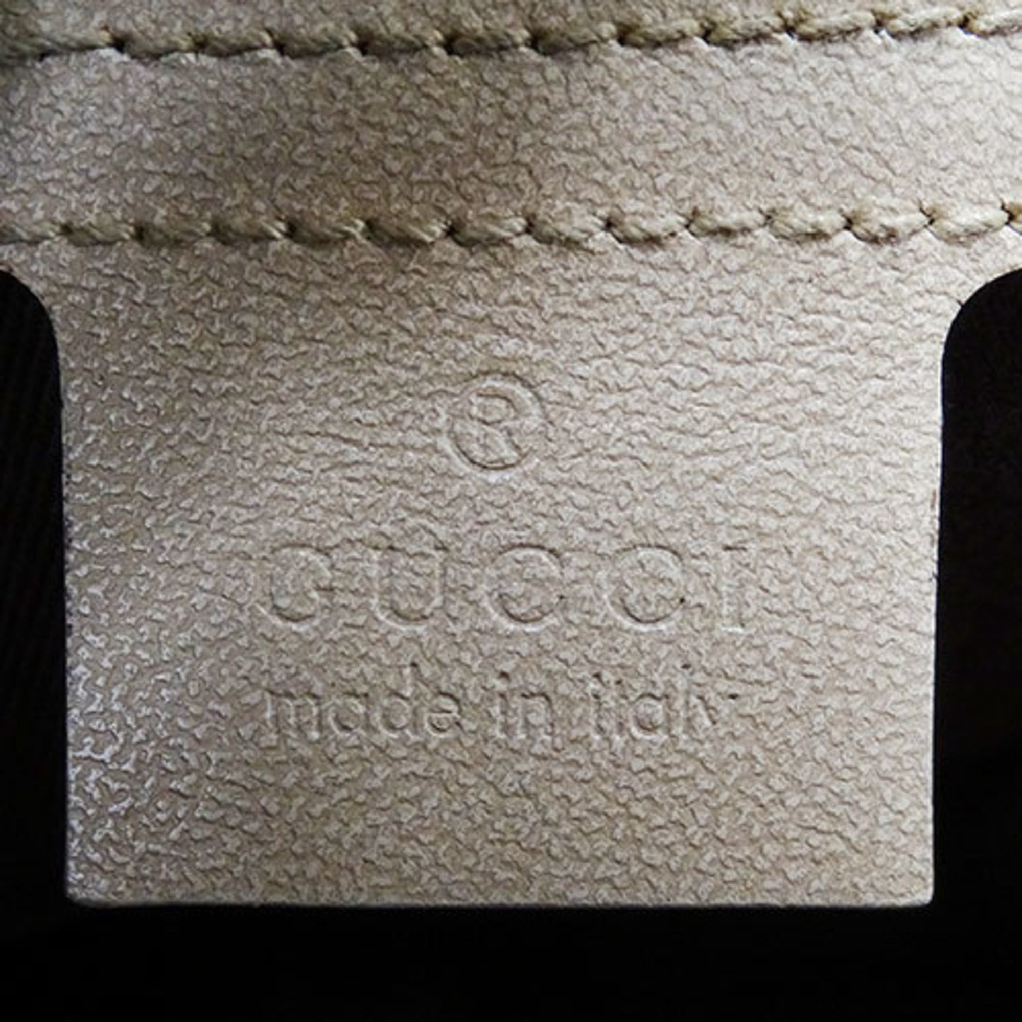 Gucci Beige Gg Canvas Handbag Shoulder Bag (Pre-Owned)