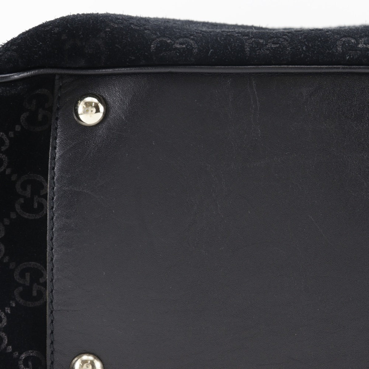 Gucci Black Suede Tote Bag (Pre-Owned)
