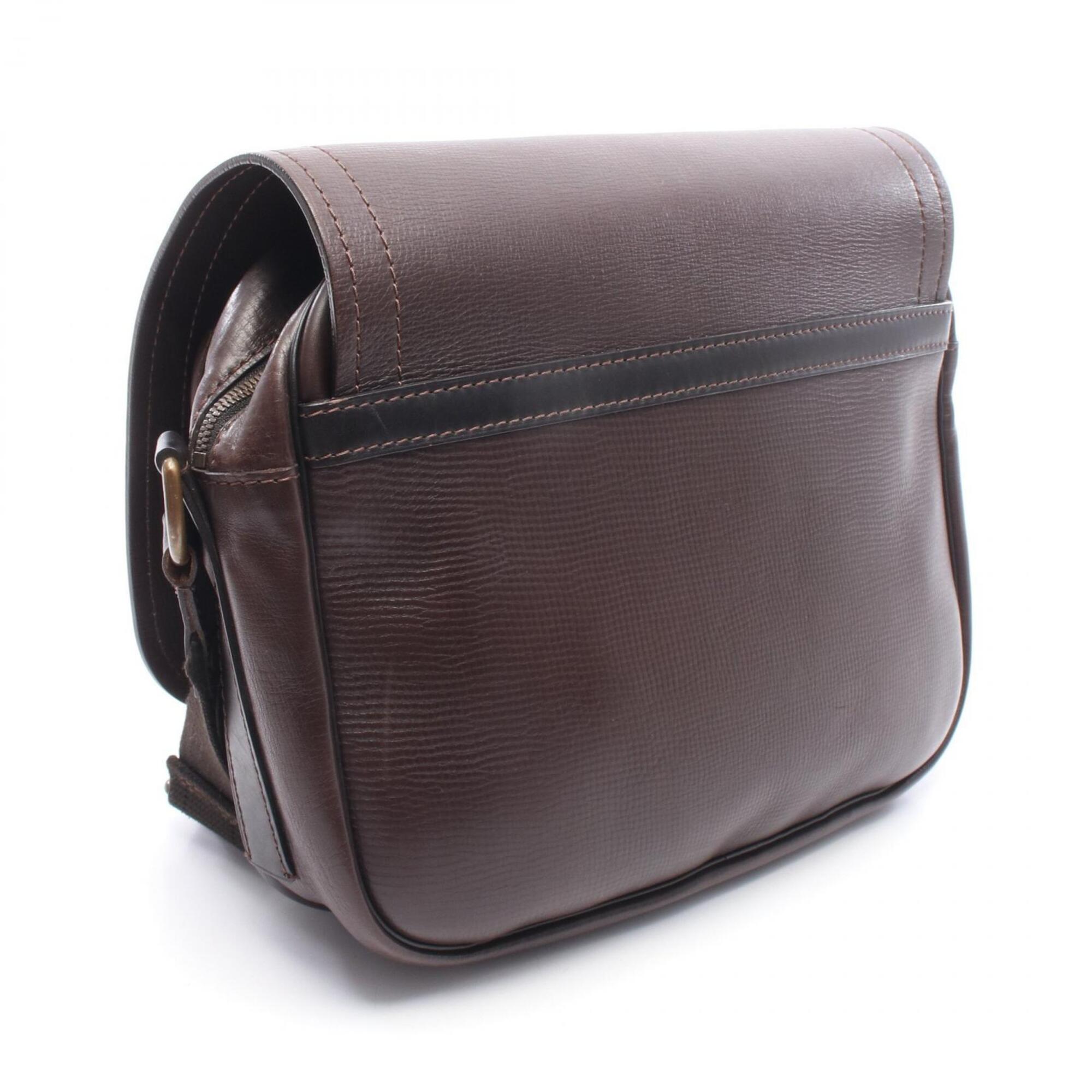 Louis Vuitton Brown Coffee Utah Leather Leather Handbag Shoulder Bag (Pre-Owned)